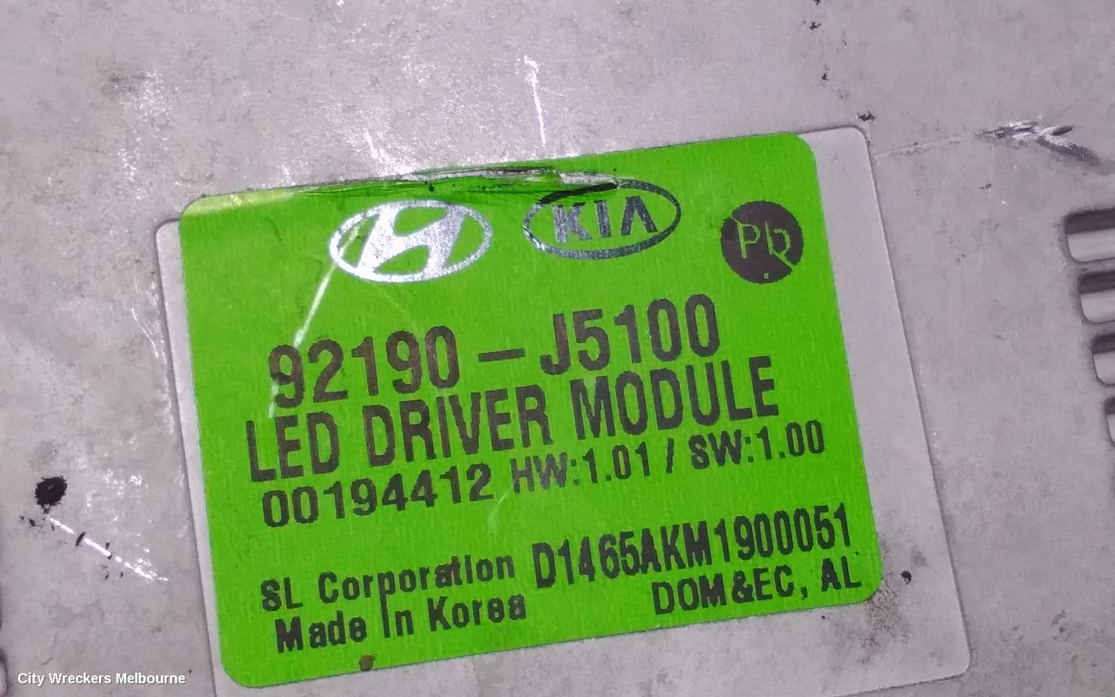 KIA STINGER RIGHT HEADLAMP, CK, LED TYPE, 06/2017 - 12/2020
