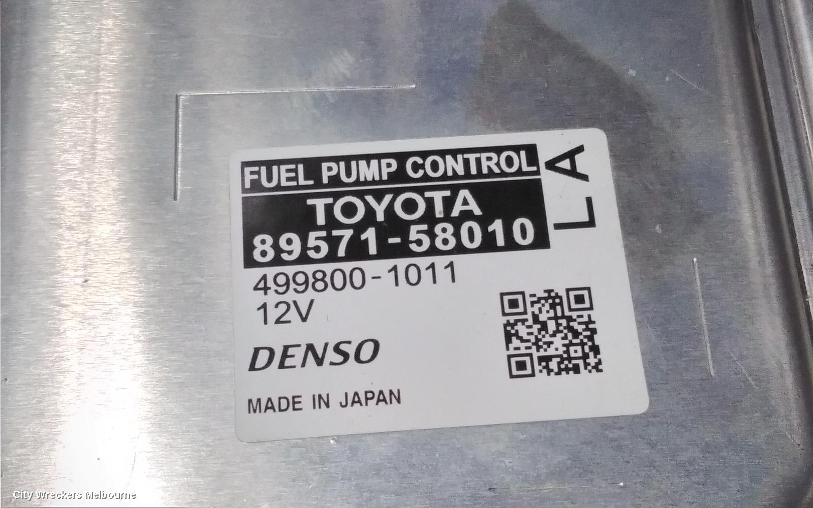 TOYOTA HIACE, 300 SERIES, 02/2019 ONWARDS, 89571-58010 COMPUTER, FUEL PUMP: 92094