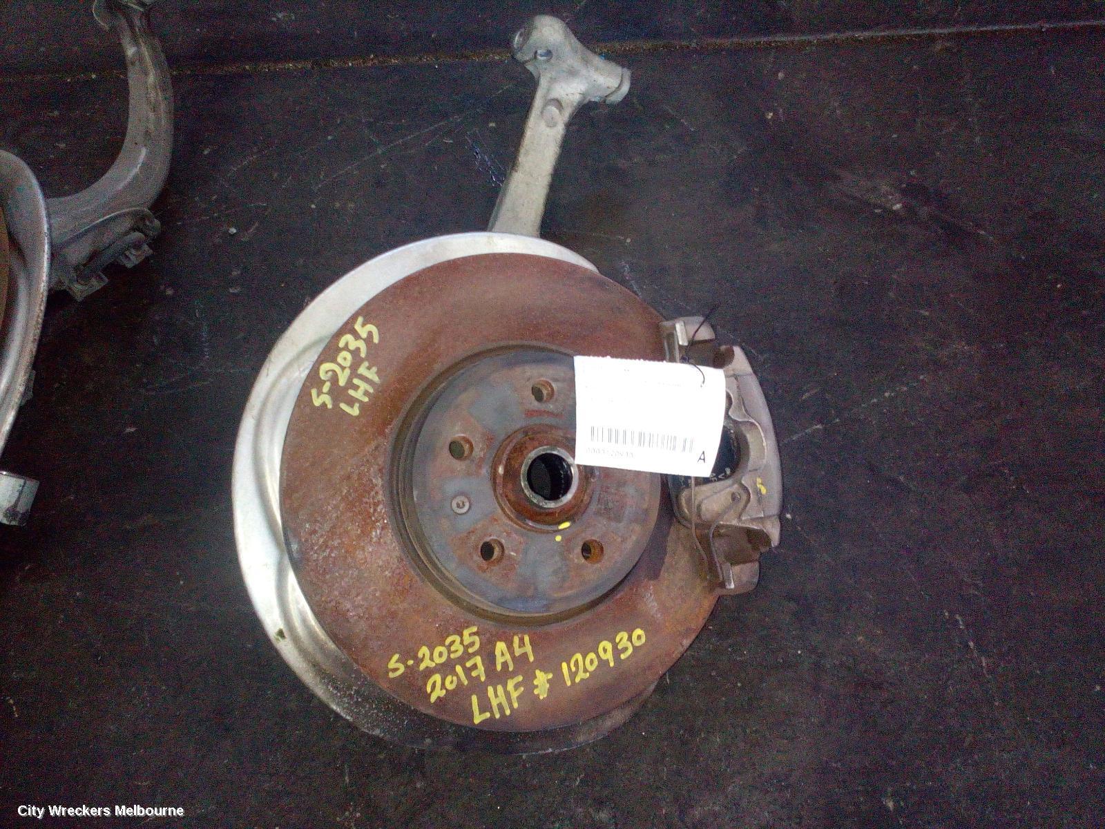 AUDI A4 LEFT FRONT HUB ASSEMBLY, B9 8W, FWD, 10/2015 ONWARDS