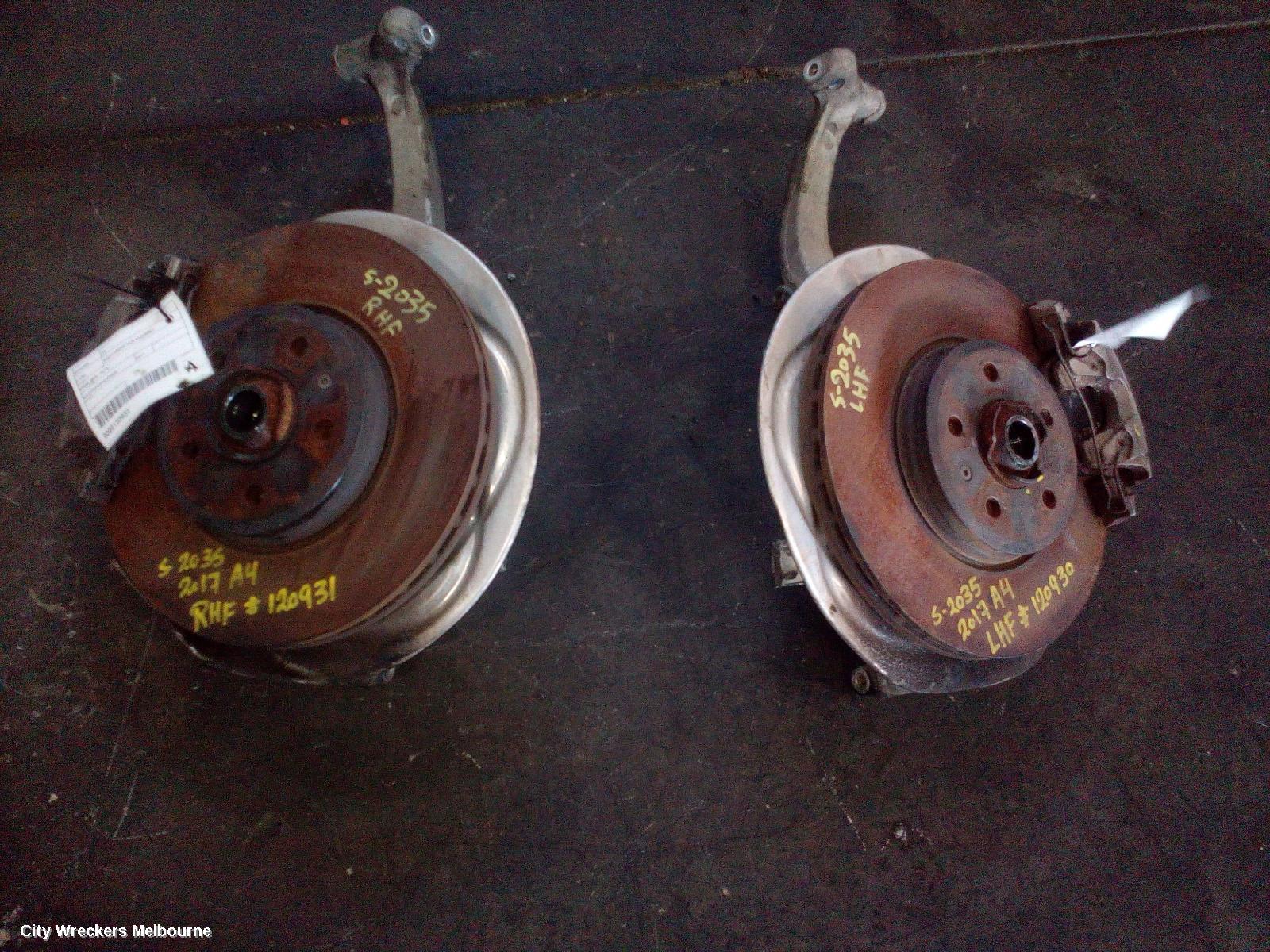 AUDI A4 LEFT FRONT HUB ASSEMBLY, B9 8W, FWD, 10/2015 ONWARDS