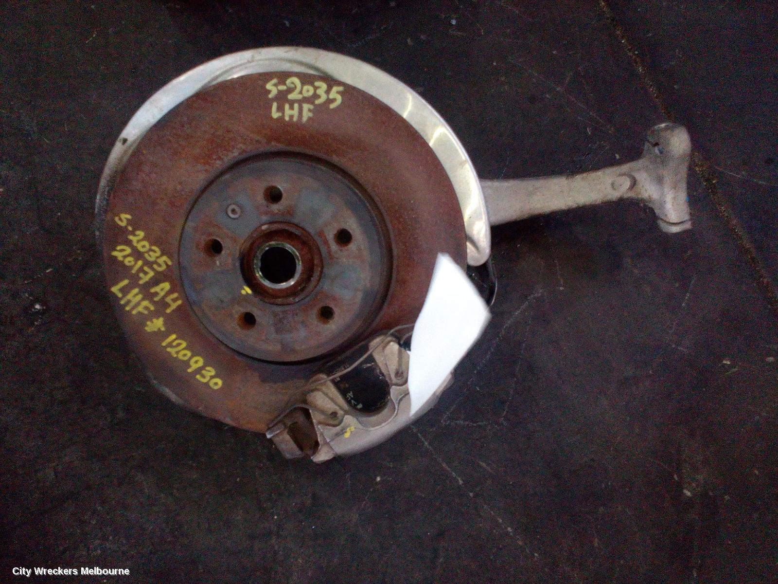 AUDI A4 LEFT FRONT HUB ASSEMBLY, B9 8W, FWD, 10/2015 ONWARDS