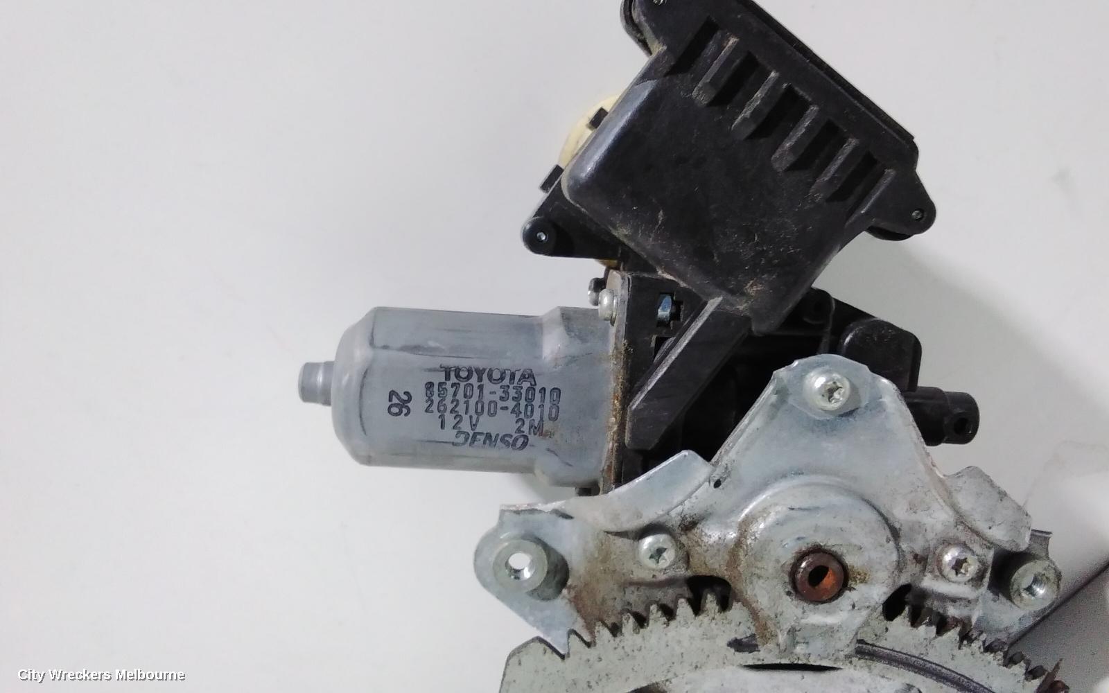 TOYOTA AURION RIGHT FRONT WINDOW REG/MOTOR, POWER, GSV40R, 10/2006 - 03/2012