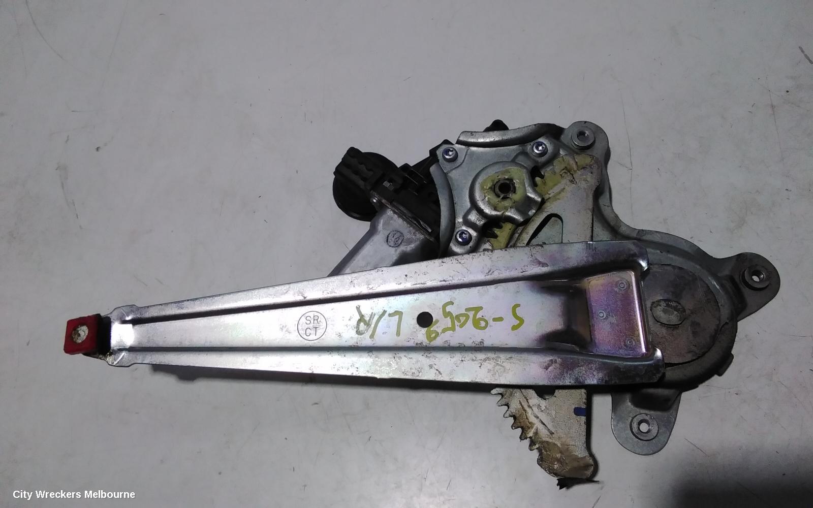 TOYOTA AURION LEFT REAR WND REG/MOTOR, POWER, GSV40R, 10/2006 - 03/2012
