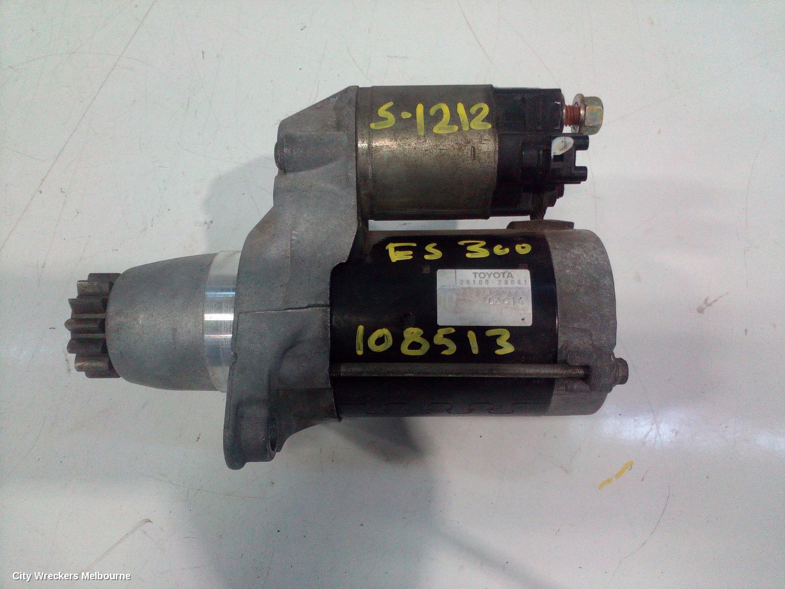 LEXUS ES300 (92-05) STARTER, PETROL, 3.0, 1MZ, MCV30, 10/2001 - 12/2005