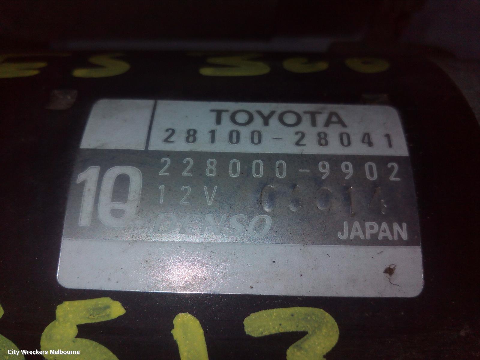 LEXUS ES300 (92-05) STARTER, PETROL, 3.0, 1MZ, MCV30, 10/2001 - 12/2005