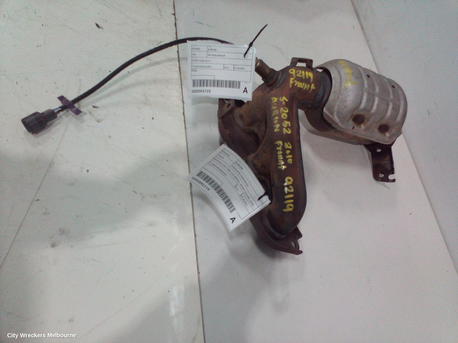 TOYOTA AURION CATALYTIC CONVERTER, MANIFOLD-CAT TYPE, 3.5, PETROL, FRONT, GSV40R, 10/2006 - 03/2012