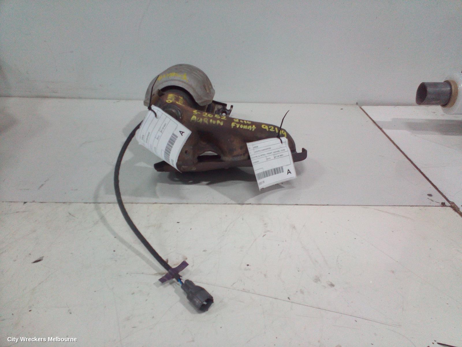 TOYOTA AURION CATALYTIC CONVERTER, MANIFOLD-CAT TYPE, 3.5, PETROL, FRONT, GSV40R, 10/2006 - 03/2012