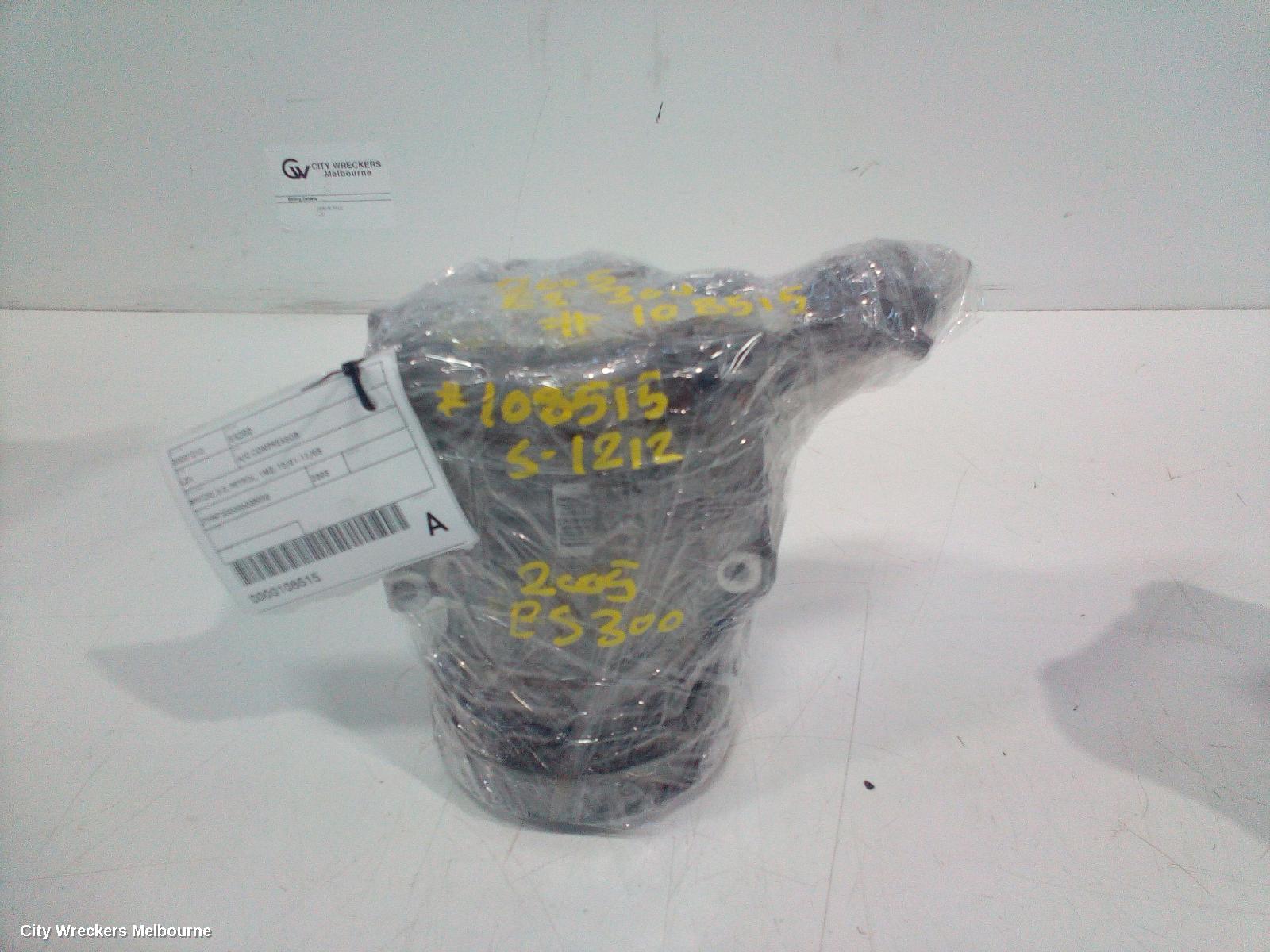 LEXUS ES300 (92-05) A/C COMPRESSOR, MVC30, 3.0, PETROL, 1MZ, 10/2001 - 12/2005