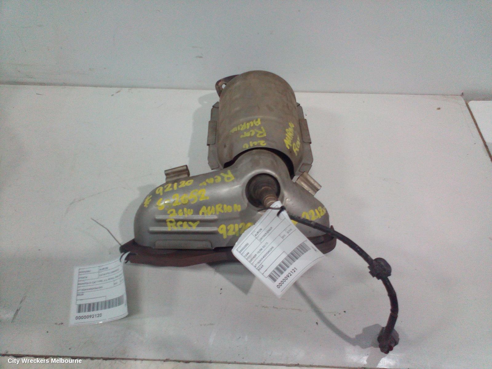 TOYOTA AURION CATALYTIC CONVERTER, MANIFOLD-CAT TYPE, 3.5, PETROL, REAR, GSV40R, 10/2006 - 03/2012