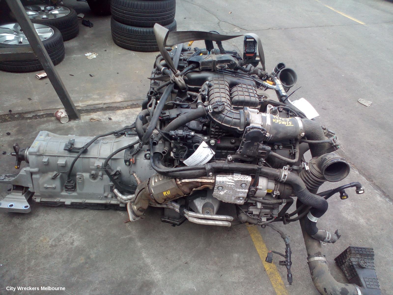 KIA STINGER ENGINE, PETROL, 3.3, G6DP, TWIN TURBO, CK, 06/2017 ONWARDS