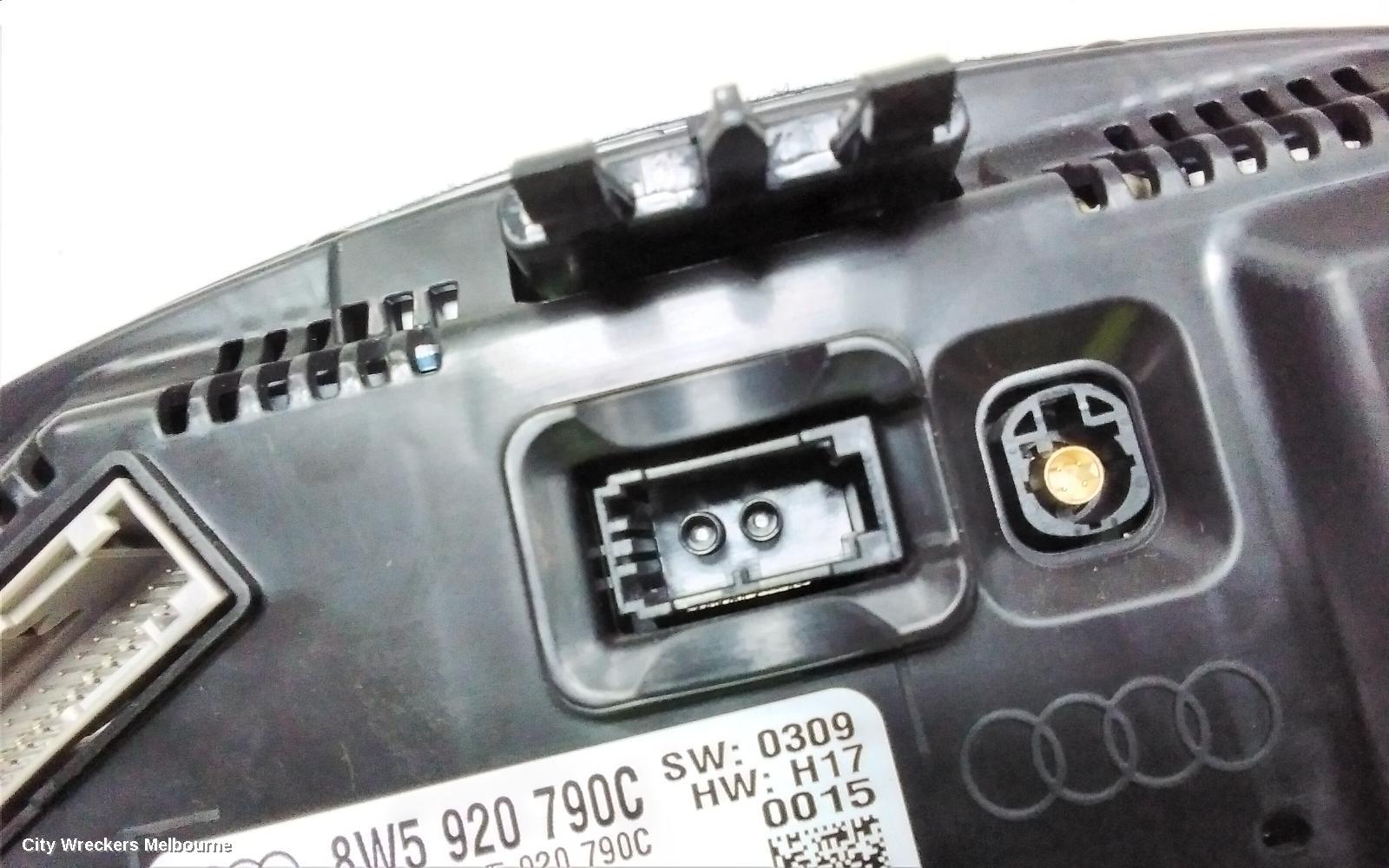 AUDI A4 INSTRUMENT CLUSTER, PETROL/DIESEL, W/ DIGITAL DIALS, B9 8W, 10/2015 ONWARDS
