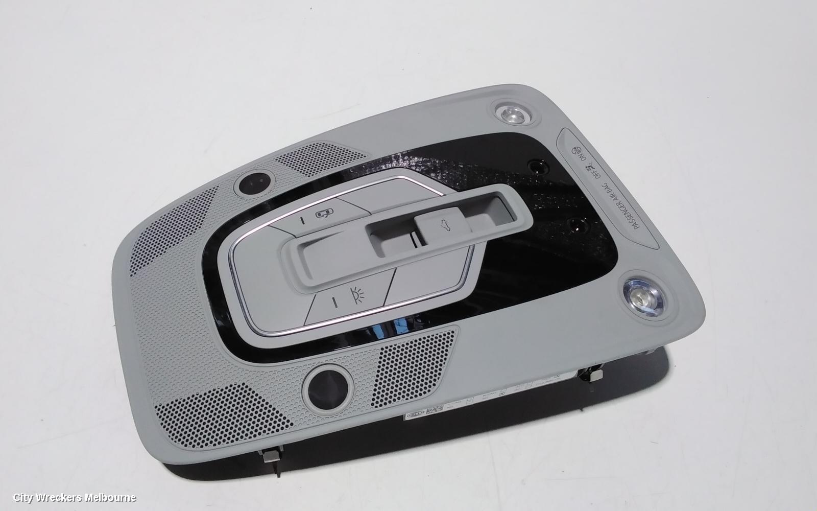 AUDI A4 COURTESY LIGHT, FRONT (CENTRE), NON SUNROOF CONTROLS TYPE, GREY, B9 8W, 10/2015 ONWARDS