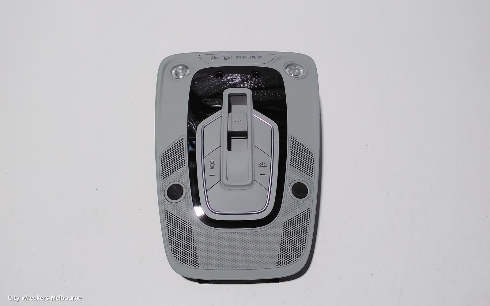 AUDI A4 COURTESY LIGHT, FRONT (CENTRE), NON SUNROOF CONTROLS TYPE, GREY, B9 8W, 10/2015 ONWARDS