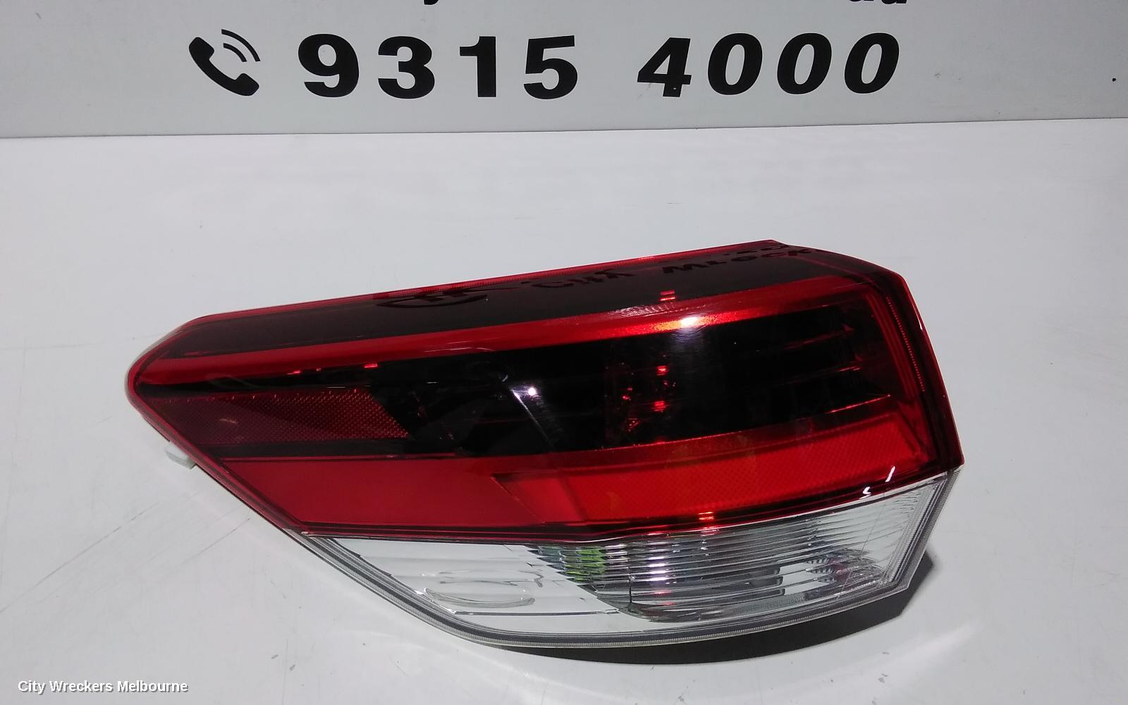 TOYOTA KLUGER LEFT TAILLIGHT, GSU50/GSU55, 11/2016 - 02/2021