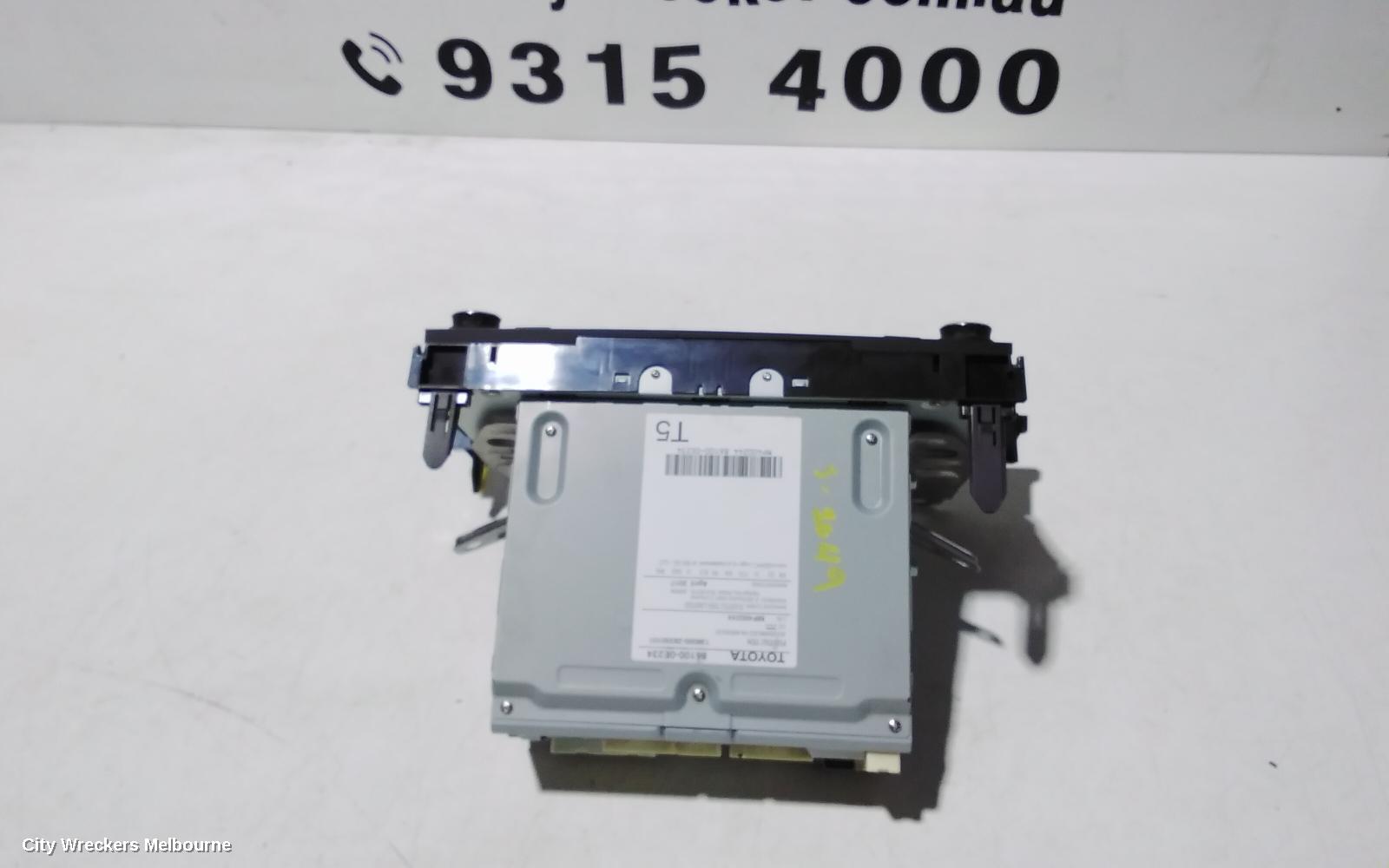 TOYOTA KLUGER RADIO/CD/DVD/SAT/TV, SAT NAV HEAD UNIT, GSU50/GSU55, 03/2014 - 02/2021