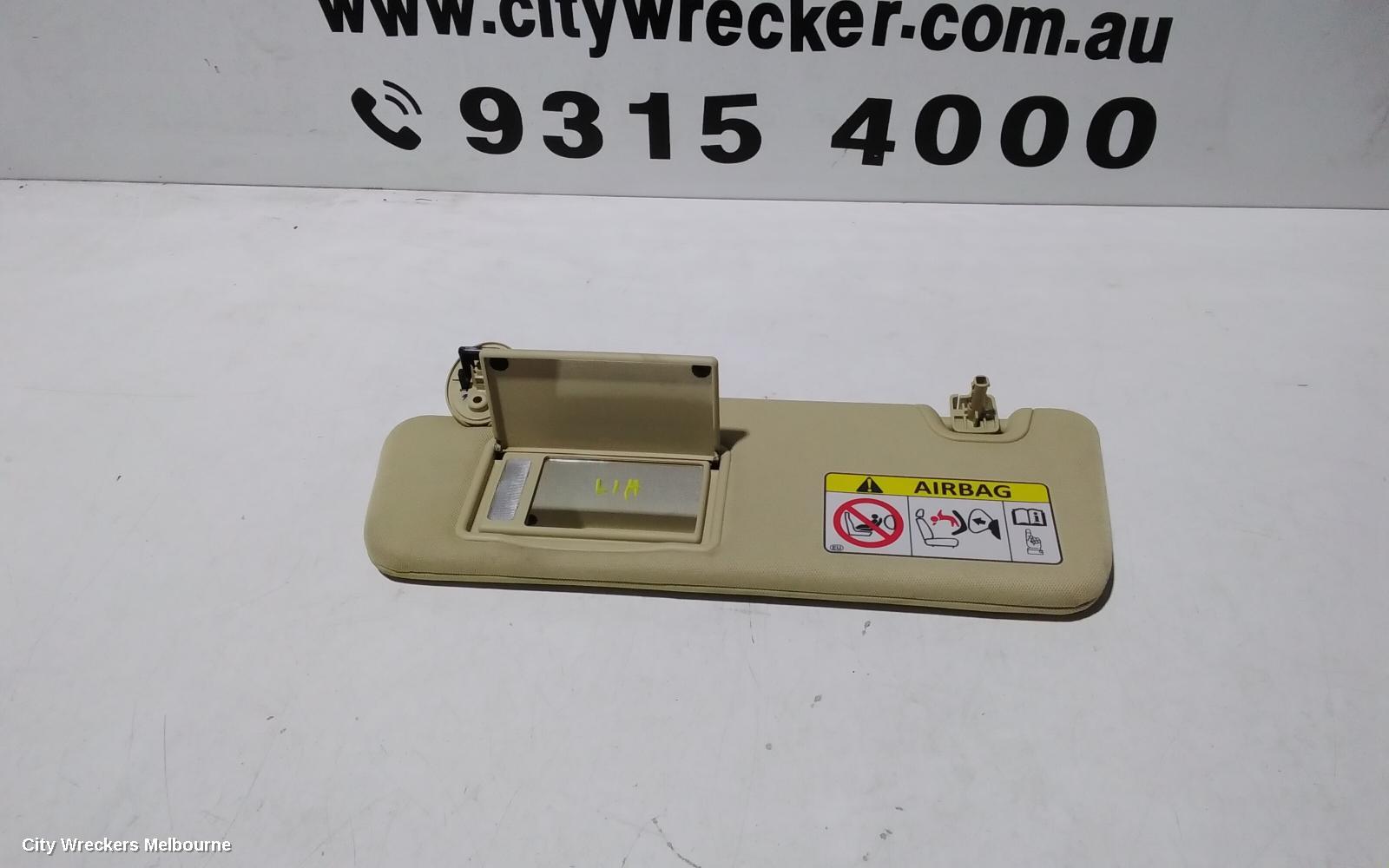 TOYOTA KLUGER SUNVISOR, GSU50/GSU55, LH SIDE, 03/2014 - 02/2021