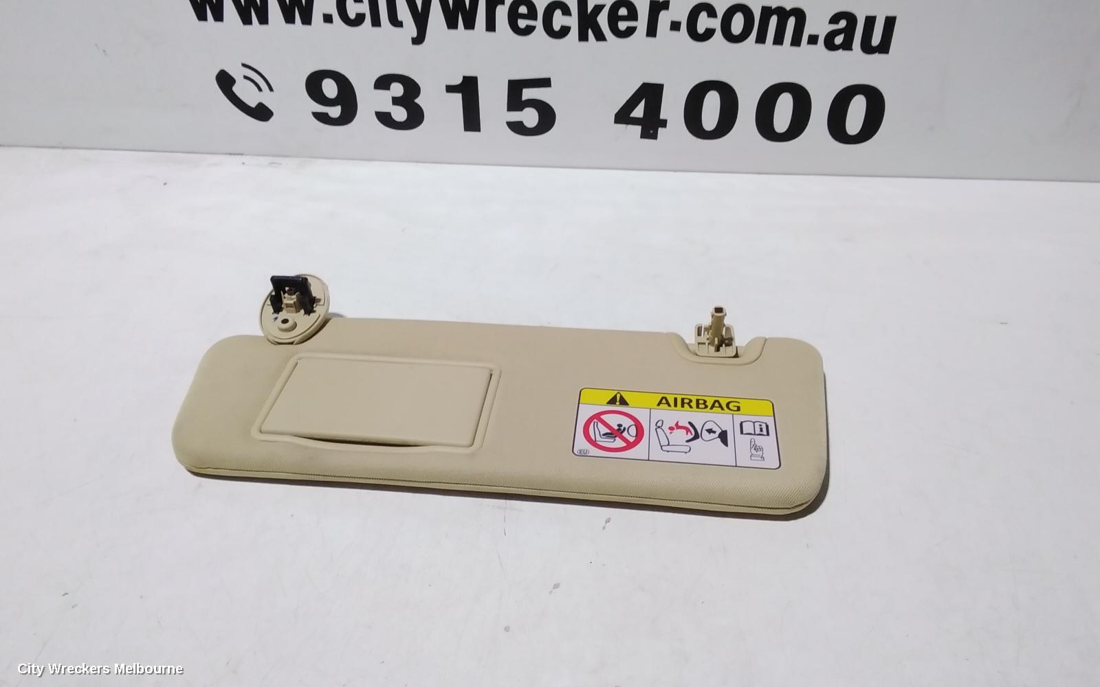 TOYOTA KLUGER SUNVISOR, GSU50/GSU55, LH SIDE, 03/2014 - 02/2021