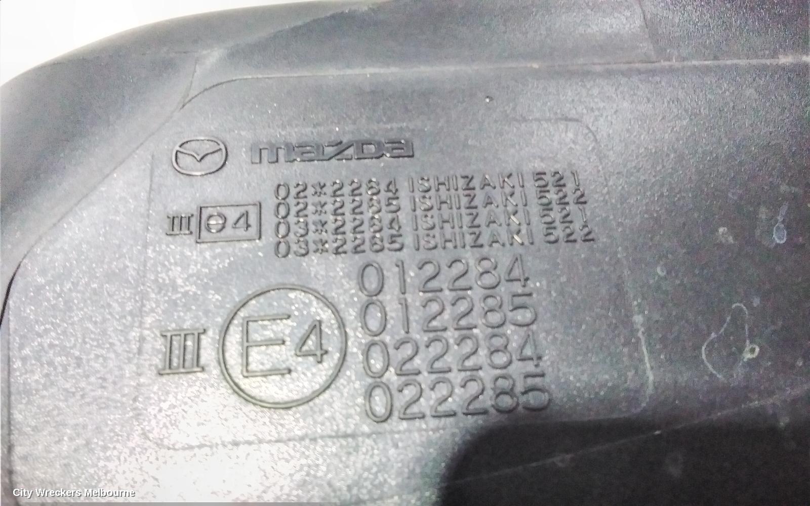 MAZDA CX7 RIGHT DOOR MIRROR, ER, HEATED, 6 WIRE TYPE, 11/2006 - 02/2012