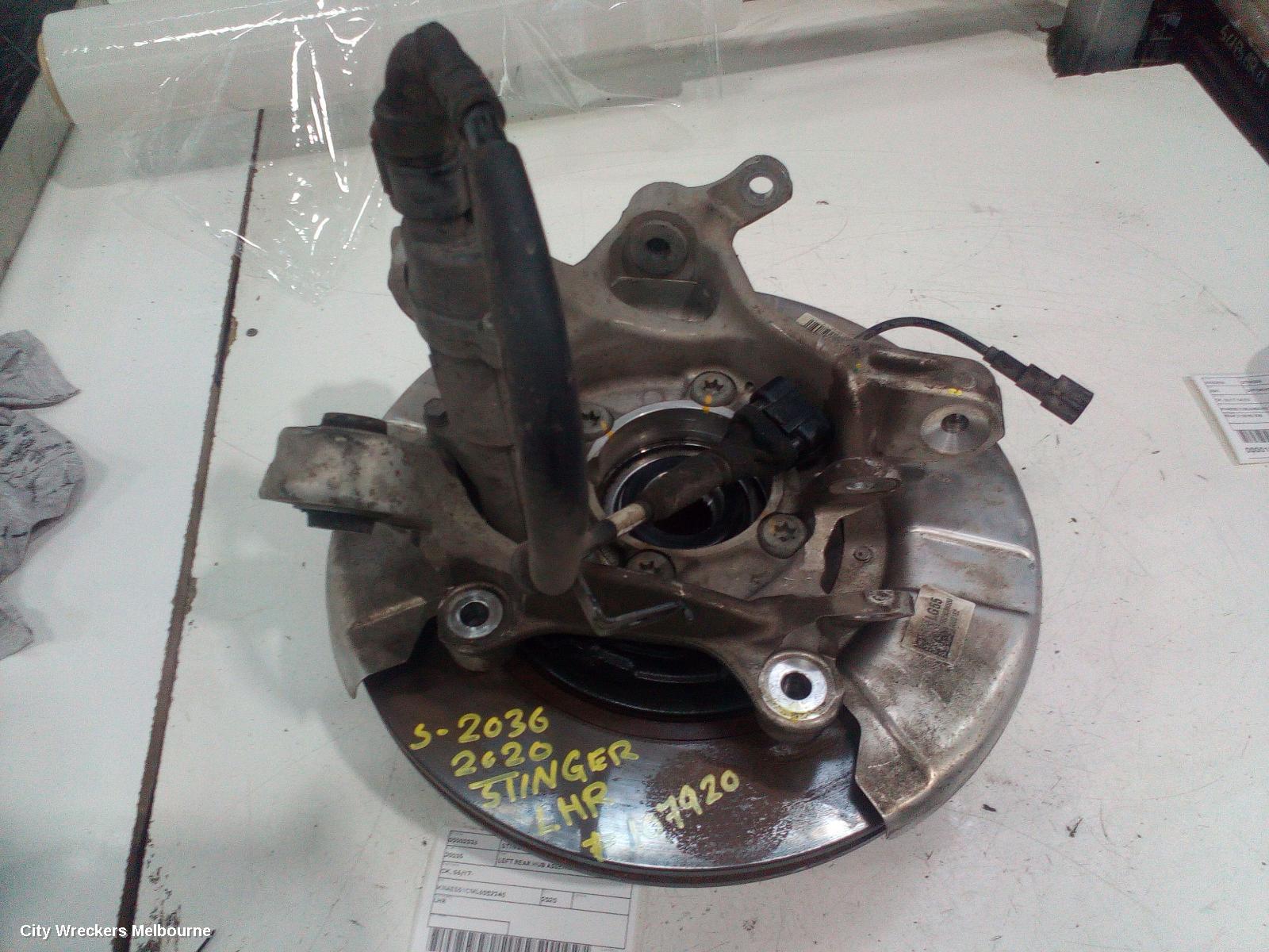 KIA STINGER LEFT REAR HUB ASSEMBLY, CK, 06/2017 ONWARDS
