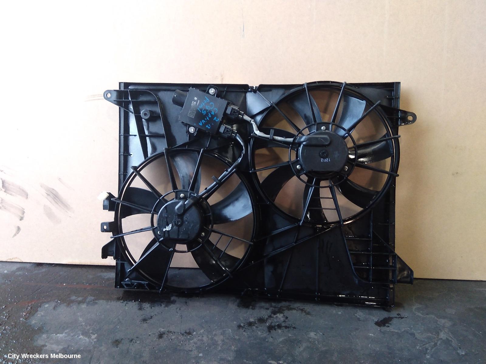 HOLDEN CAPTIVA FAN, DUAL FAN ASSY, 2.4, PETROL, CG, 01/2011 - 06/2018