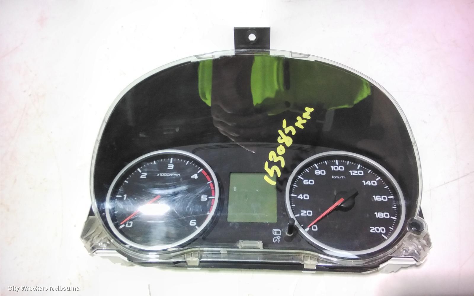 MITSUBISHI TRITON INSTRUMENT CLUSTER, MQ, DIESEL, 4WD, AUTO/MANUAL T/M, SUPER SELECT 4WD TYPE, NON CARBON FIBRE FACE TYPE, 03/2015 - 10/2018