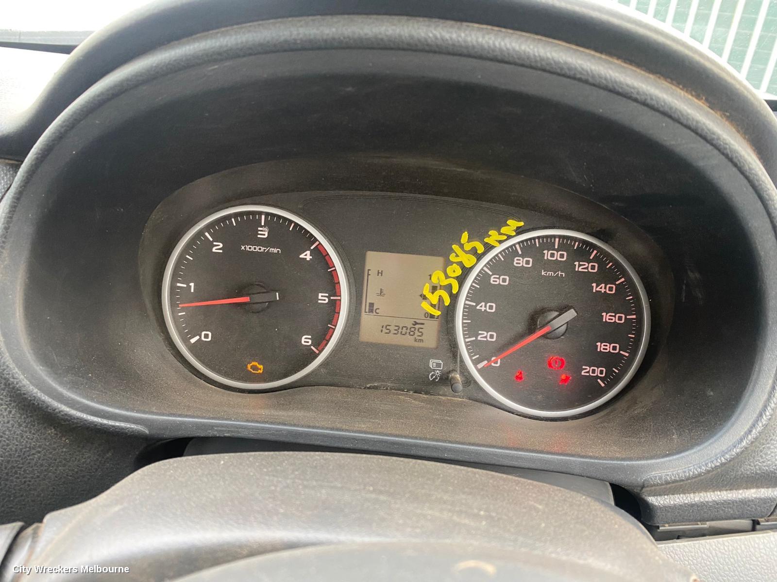 MITSUBISHI TRITON INSTRUMENT CLUSTER, MQ, DIESEL, 4WD, AUTO/MANUAL T/M, SUPER SELECT 4WD TYPE, NON CARBON FIBRE FACE TYPE, 03/2015 - 10/2018