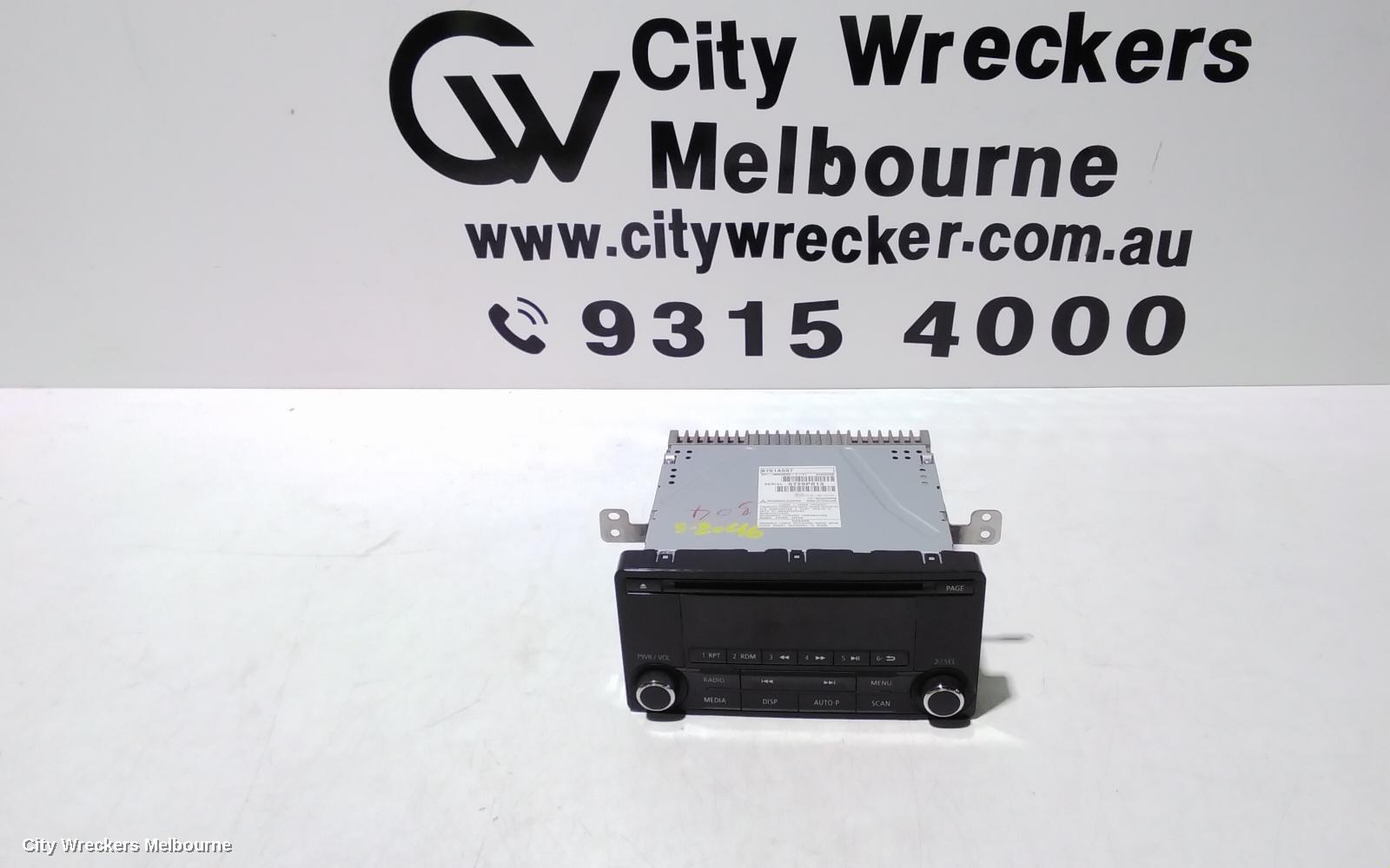 MITSUBISHI TRITON RADIO/CD/DVD/SAT/TV, RADIO/CD PLAYER, MQ, GLX, 04/2015 - 12/2016