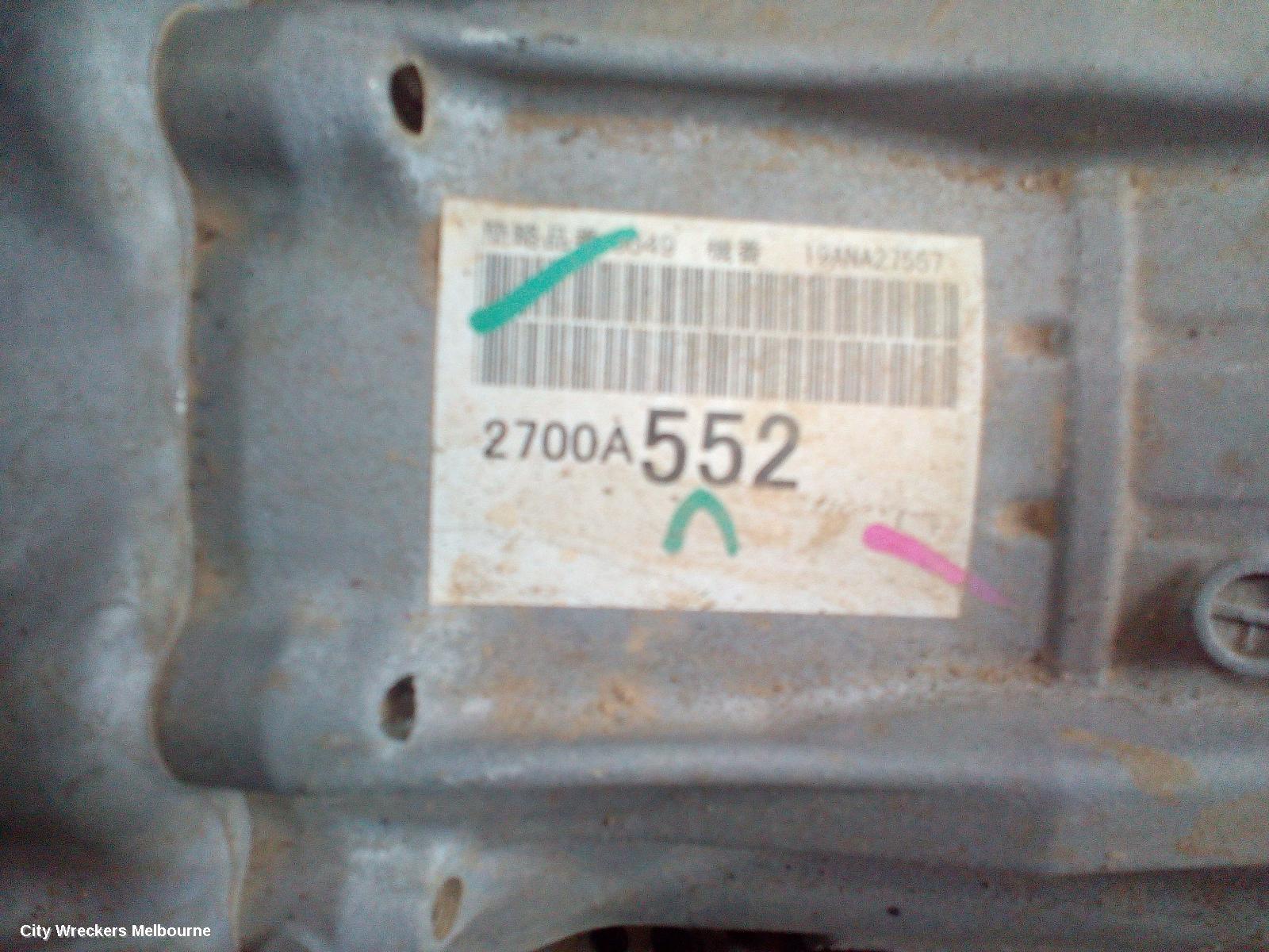 MITSUBISHI TRITON TRANS/GEARBOX, AUTO, 4WD, DIESEL, 2.4, 4N15, 6 SPEED (V6AWH TRANS CODE), W/ TRANSFER CASE, EASY SELECT 4WD TYPE, MR, 11/2018 - 10/2023