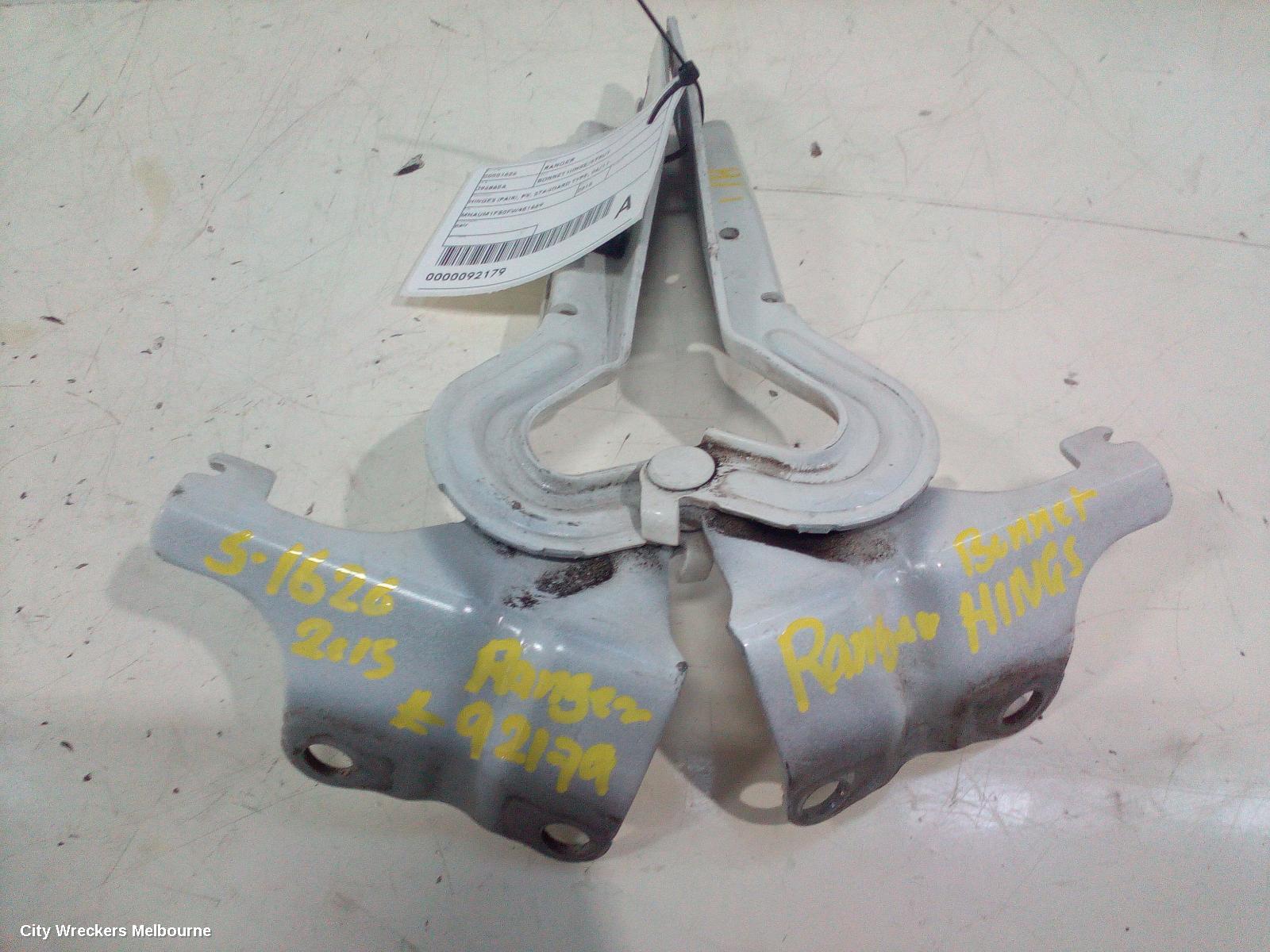 FORD RANGER BONNET HINGE/STRUT, HINGES (PAIR), PX, STANDARD TYPE, 06/2011 ONWARDS
