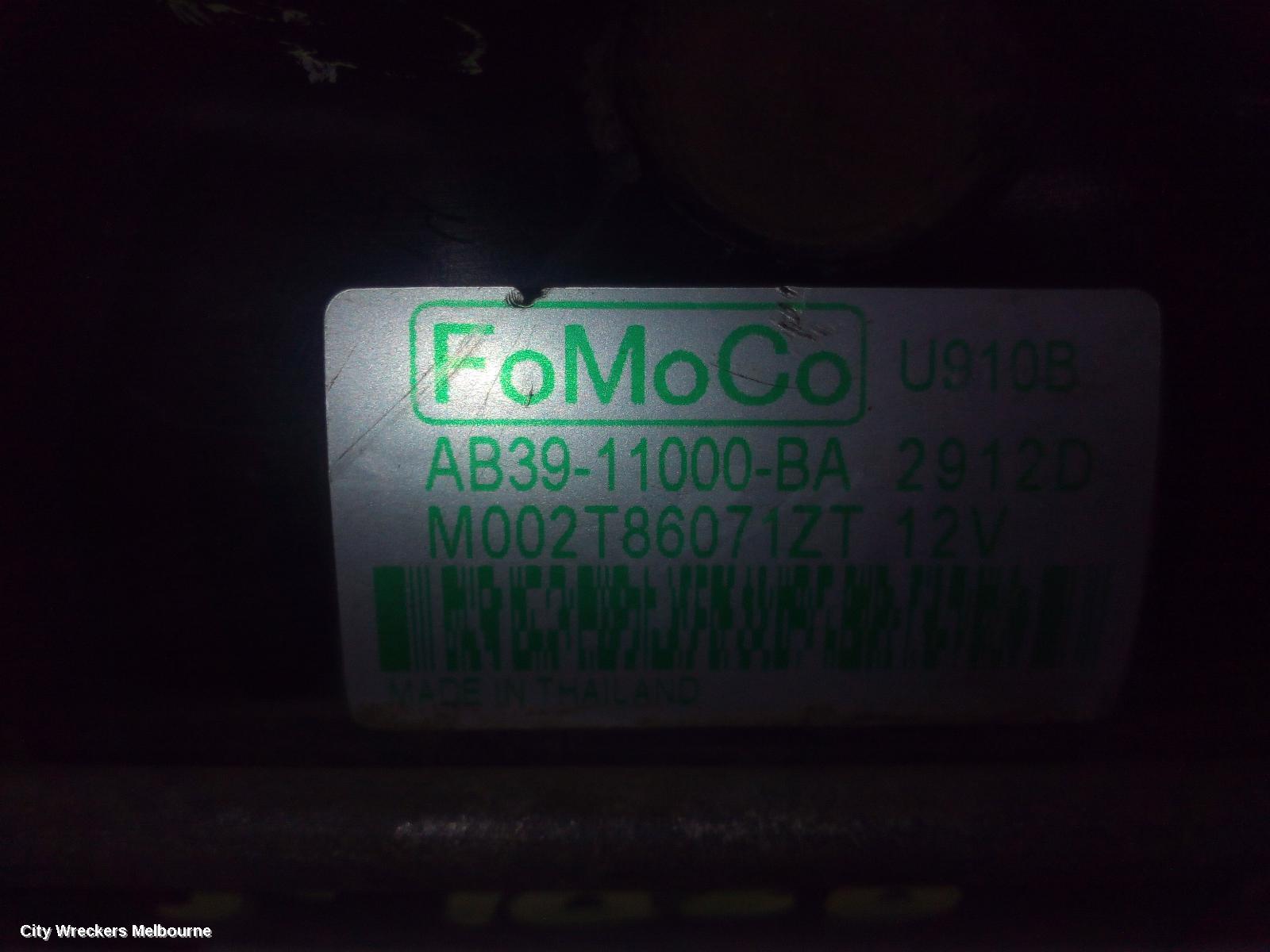 FORD RANGER STARTER, DIESEL, 3.2, AUTO/MANUAL T/M, PX SERIES 1-3, 06/2011 - 04/2022