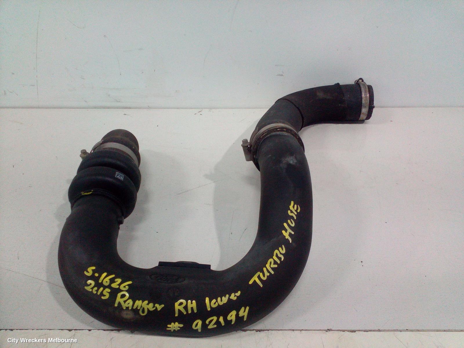 FORD RANGER, PX, 07/2011 - 04/2022, TURBO HOSE RH LOWER: 92194