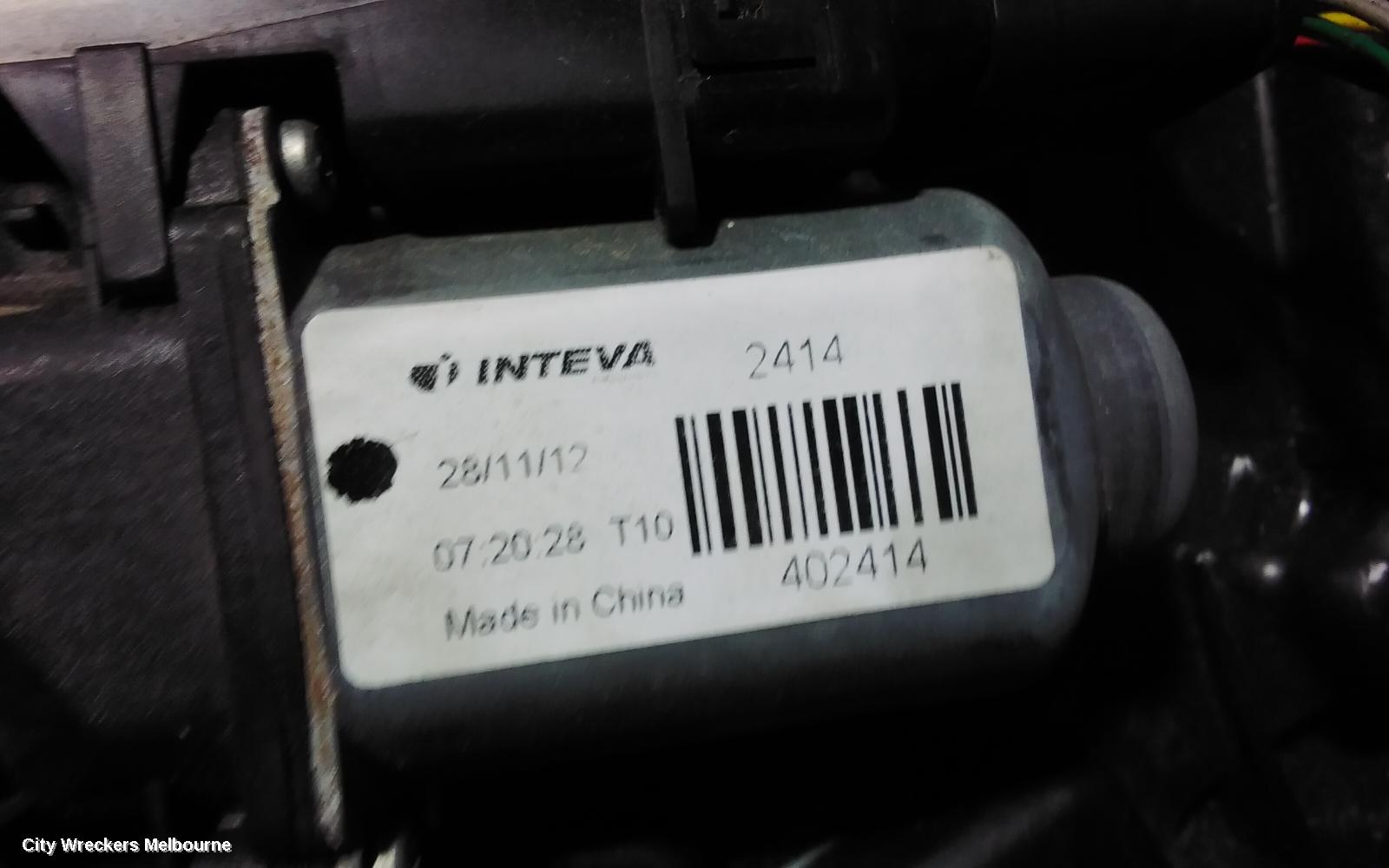 KIA OPTIMA RIGHT FRONT WINDOW REG/MOTOR, TF, 01/2011 - 08/2013