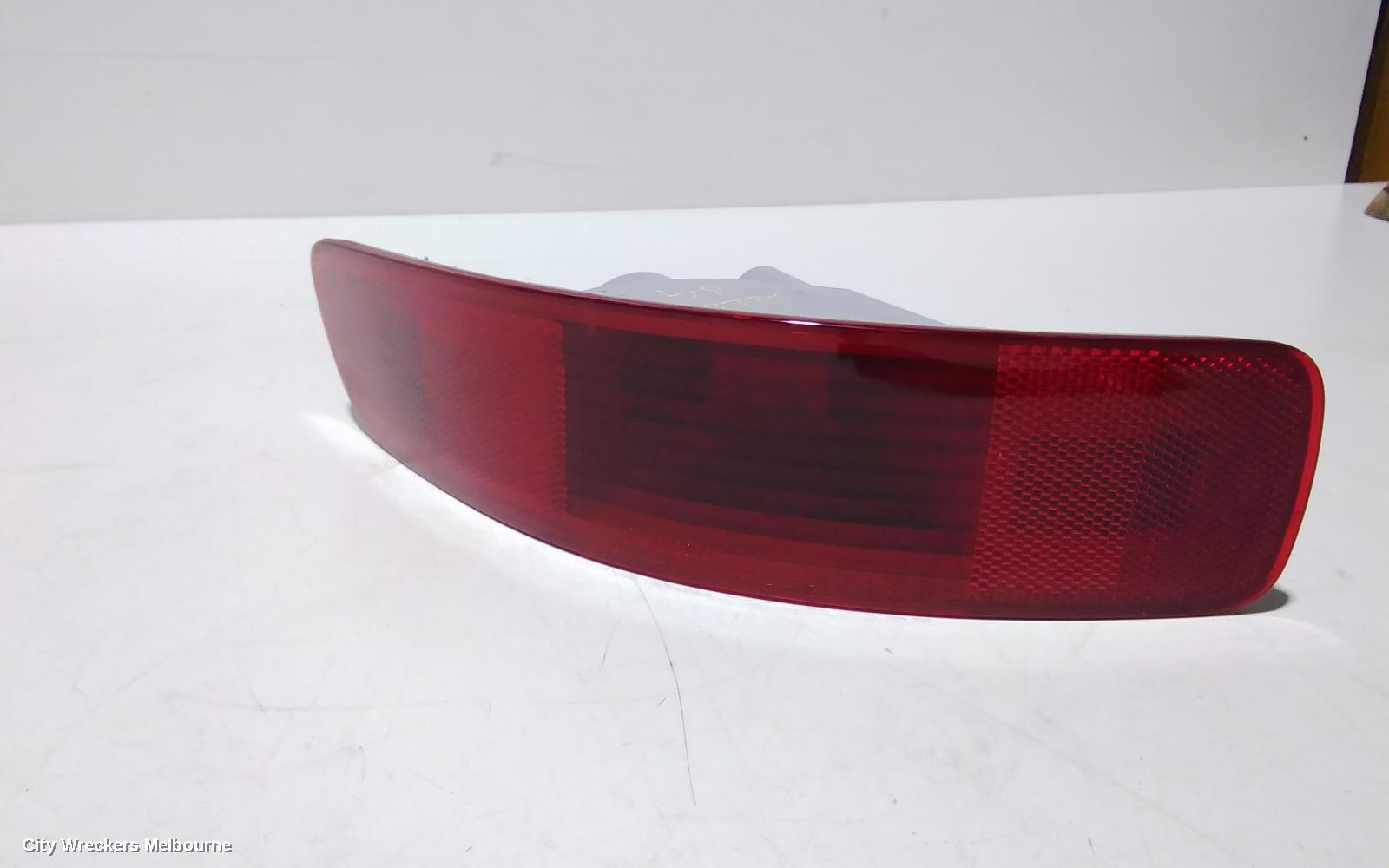 MITSUBISHI OUTLANDER LEFT TAILLIGHT, BUMPER REFLECTOR, ZG-ZH, 11/2006 - 10/2012