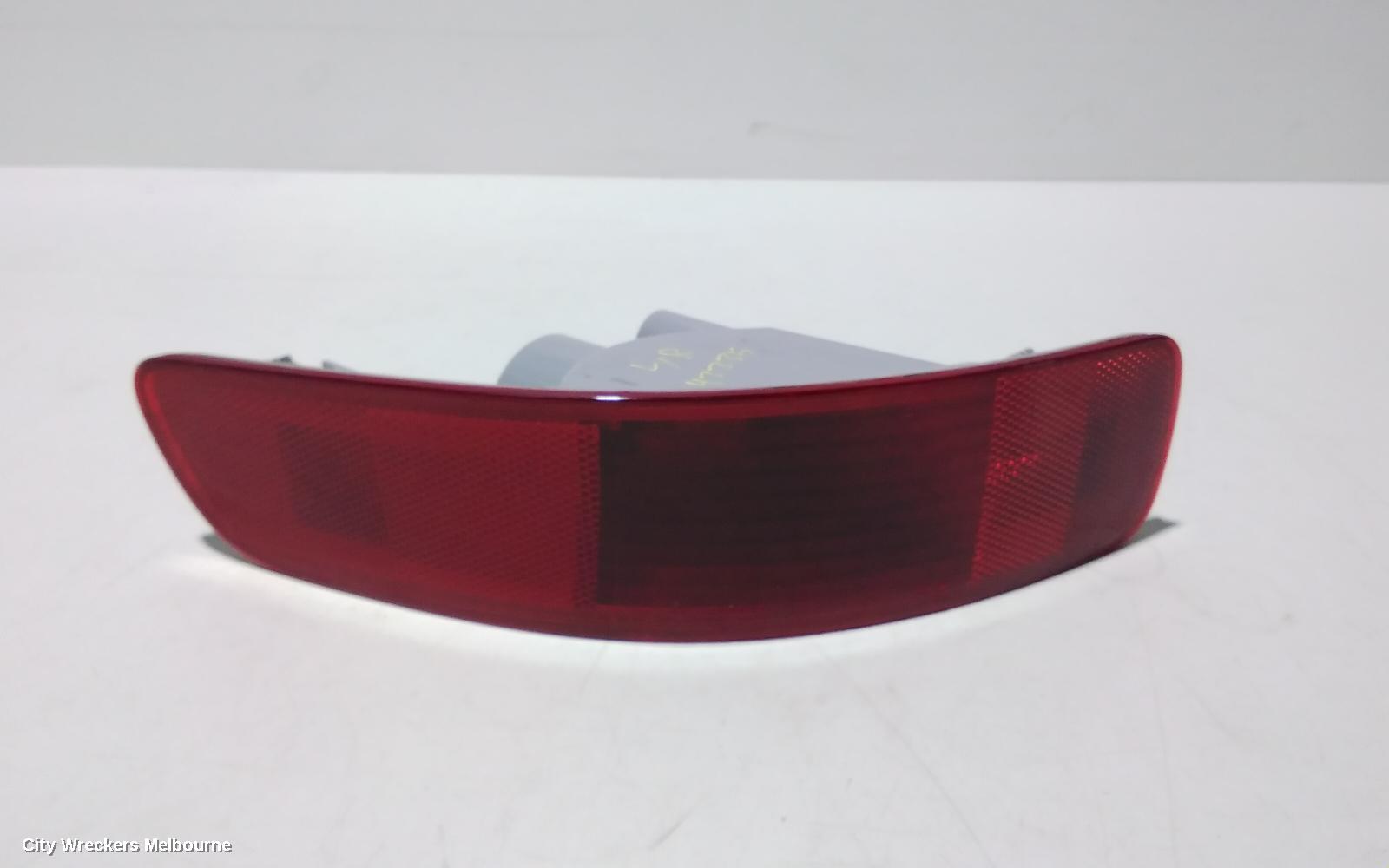 MITSUBISHI OUTLANDER LEFT TAILLIGHT, BUMPER REFLECTOR, ZG-ZH, 11/2006 - 10/2012