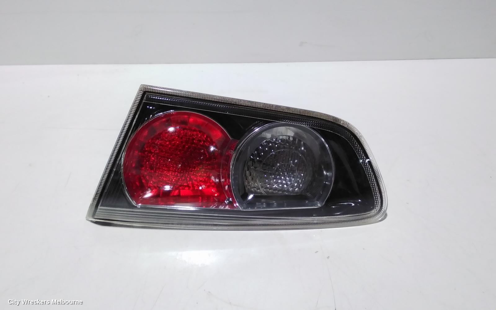MITSUBISHI LANCER REAR GARNISH, BOOTLID LAMP (RH SIDE), CJ-CF, SEDAN, BLACK INSERT TYPE, 07/2007 - 12/2017