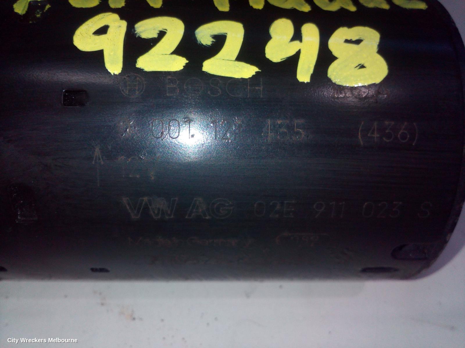 VOLKSWAGEN TIGUAN STARTER, PETROL, 2.0, 5N, CAWA/CCZC/CCZD/CAWB CODE, 05/2008 - 08/2016
