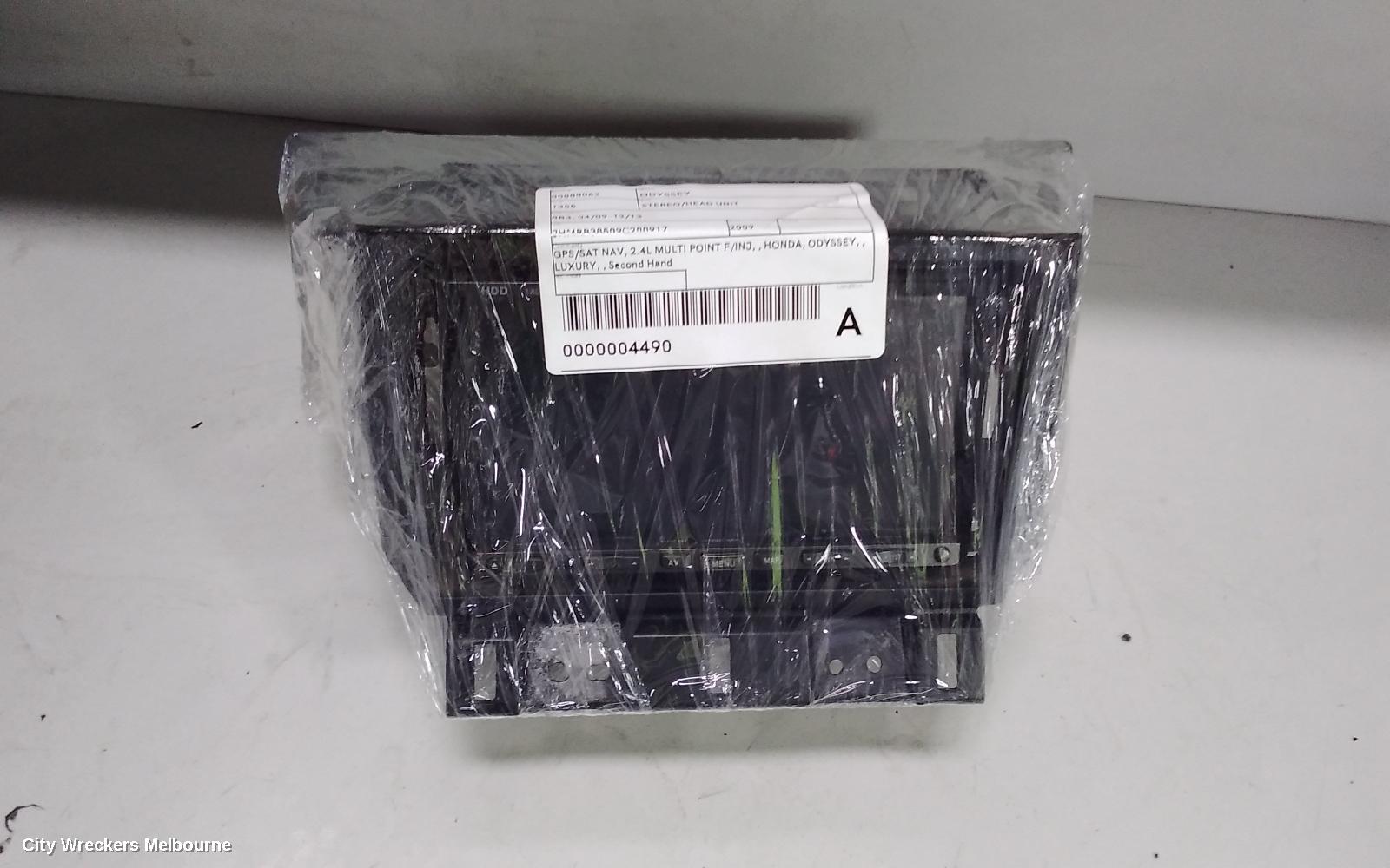 HONDA ODYSSEY RADIO/CD/DVD/SAT/TV, RB3, 04/2009 - 12/2013