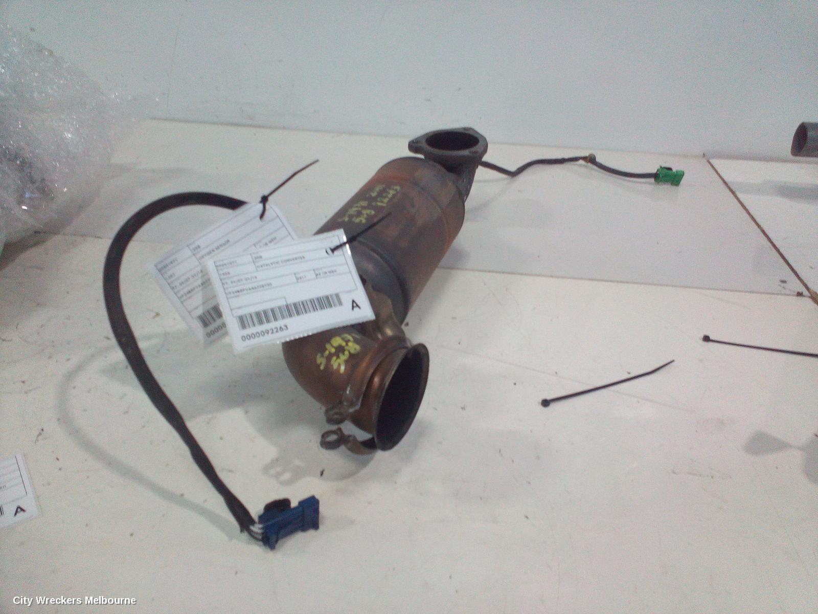 PEUGEOT 308 CATALYTIC CONVERTER, T7, 09/2007 - 01/2014