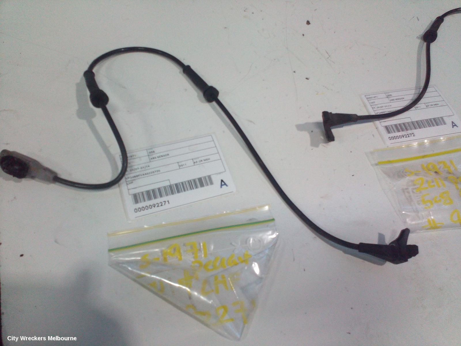 PEUGEOT 308 ABS SENSOR, LH FRONT, T7, 09/2007 - 09/2014