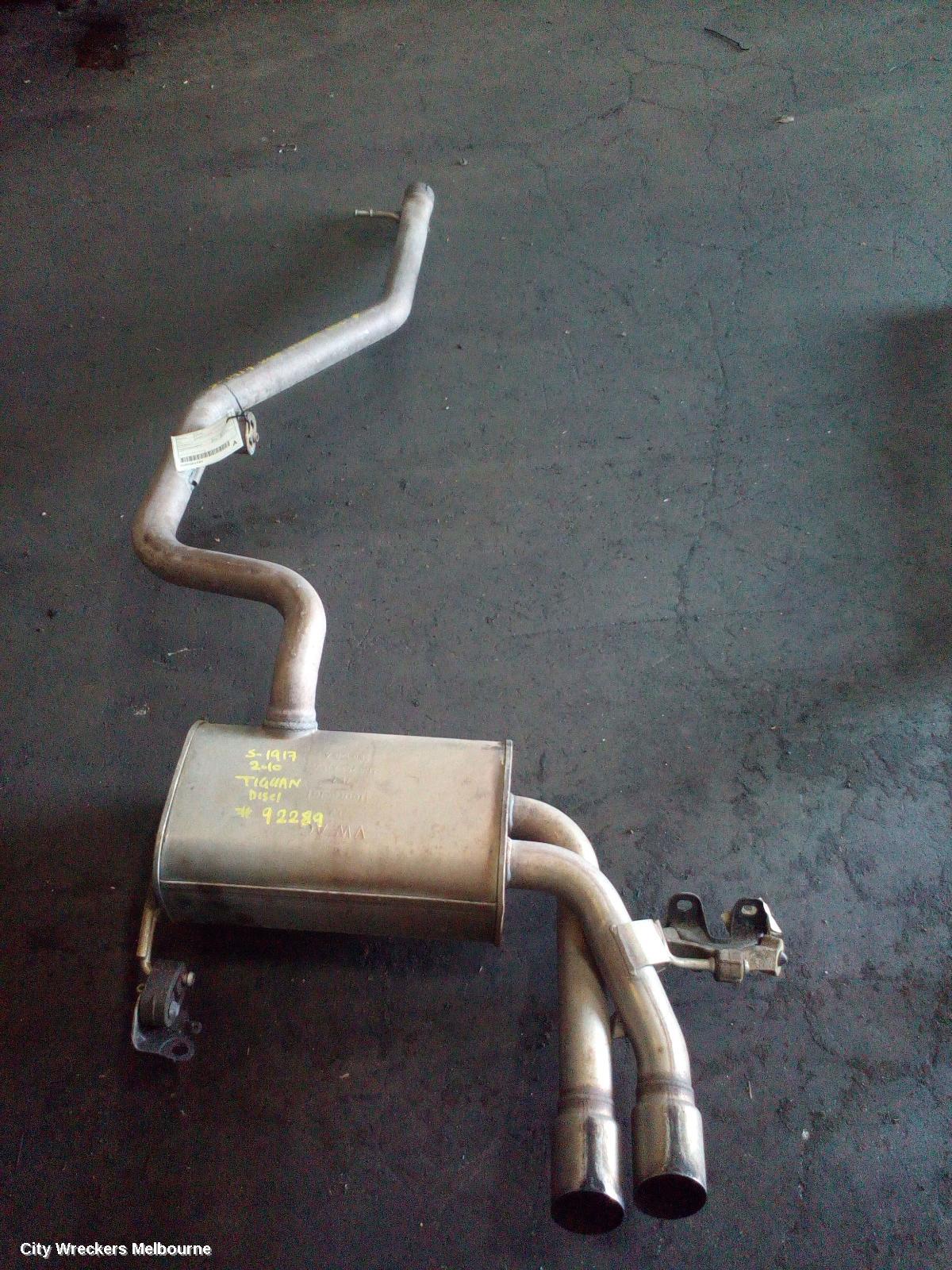 VOLKSWAGEN TIGUAN EXHAUST SYSTEM, 5N 05/2008 - 09/2011