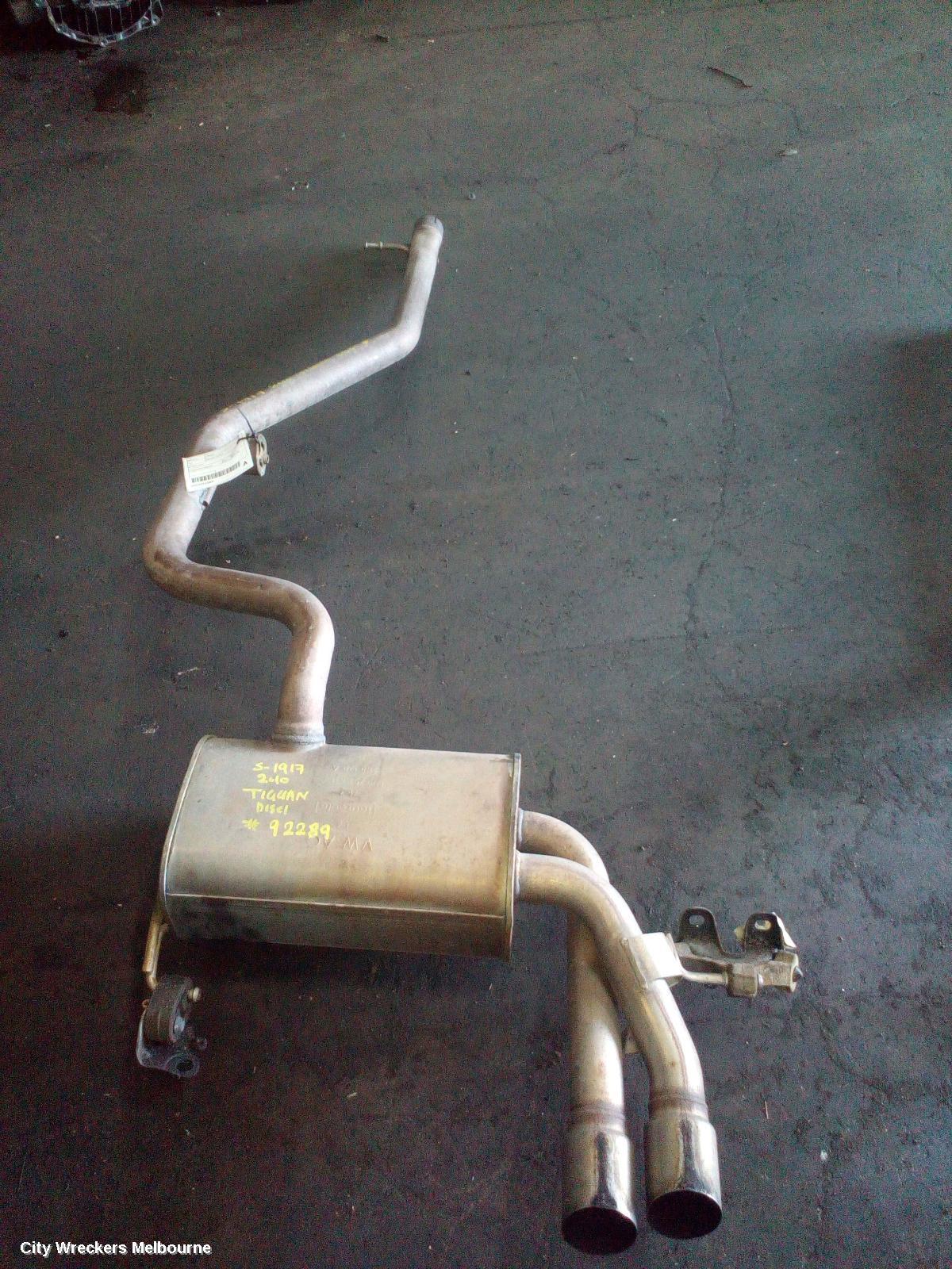 VOLKSWAGEN TIGUAN EXHAUST SYSTEM, 5N 05/2008 - 09/2011
