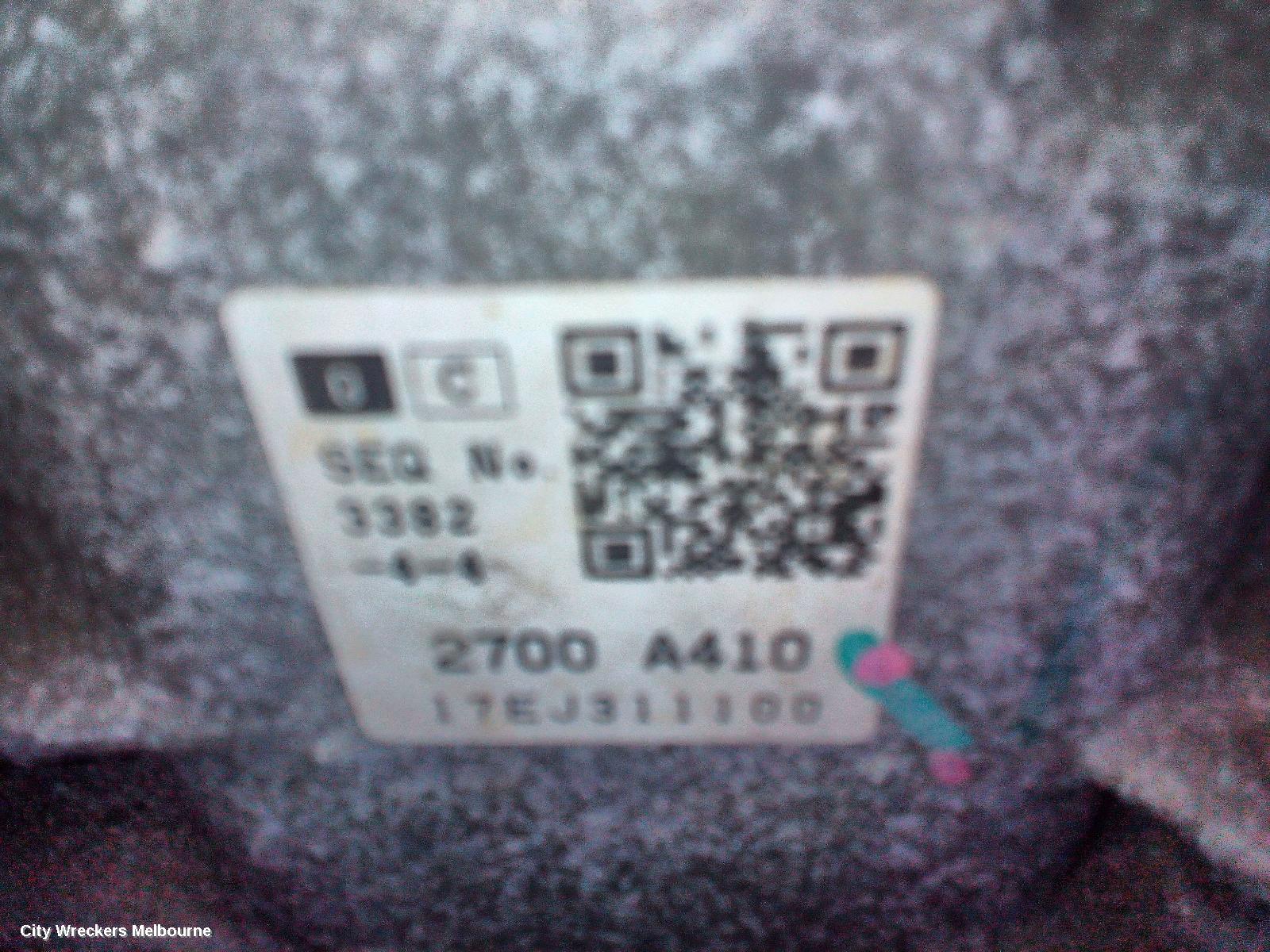 MITSUBISHI PAJERO TRANS/GEARBOX, AUTO, 4WD, DIESEL, 2.4, 4N15, TURBO, PAJERO SPORT, W/ TRANSFER CASE, QE-QF, 10/2015 ONWARDS