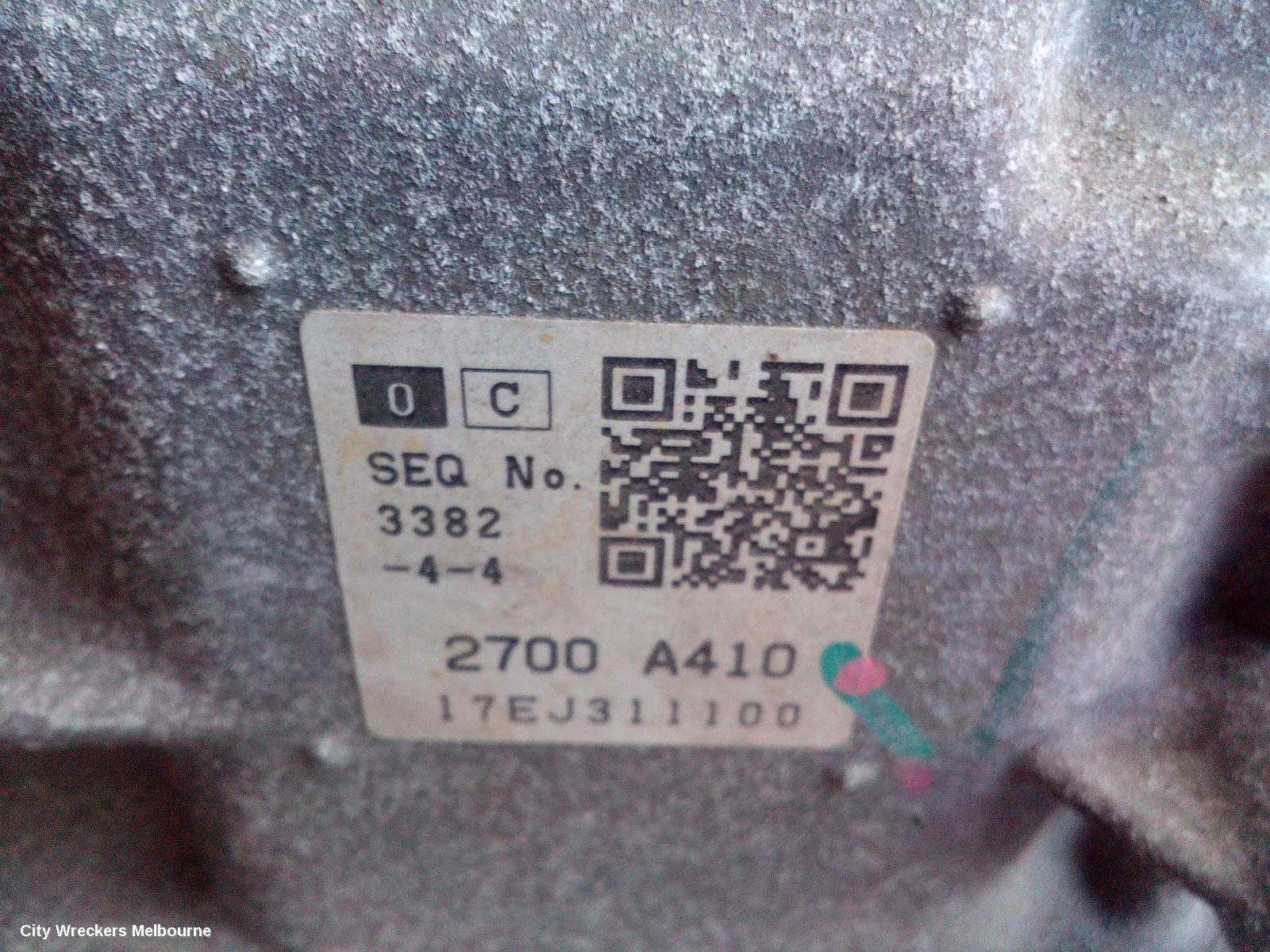MITSUBISHI PAJERO TRANS/GEARBOX, AUTO, 4WD, DIESEL, 2.4, 4N15, TURBO, PAJERO SPORT, W/ TRANSFER CASE, QE-QF, 10/2015 ONWARDS