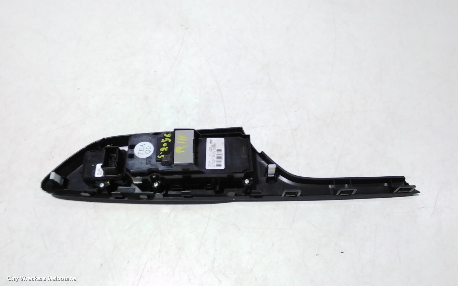 HONDA CIVIC PWR DR WIND SWITCH, RH FRONT (MASTER SWITCH), SEDAN, 10TH GEN, MANUAL FOLD TYPE, 05/2016 - 08/2021