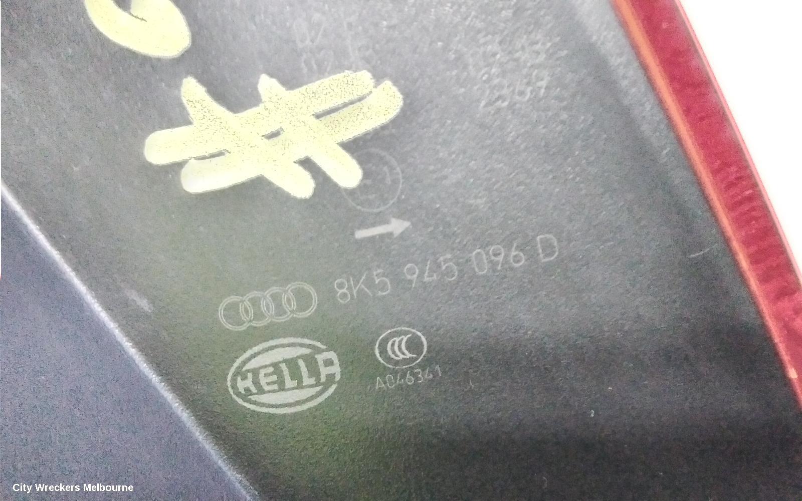AUDI A4 RIGHT TAILLIGHT, B8 8K (A4), SEDAN, STANDARD TYPE, 02/2008 - 06/2012