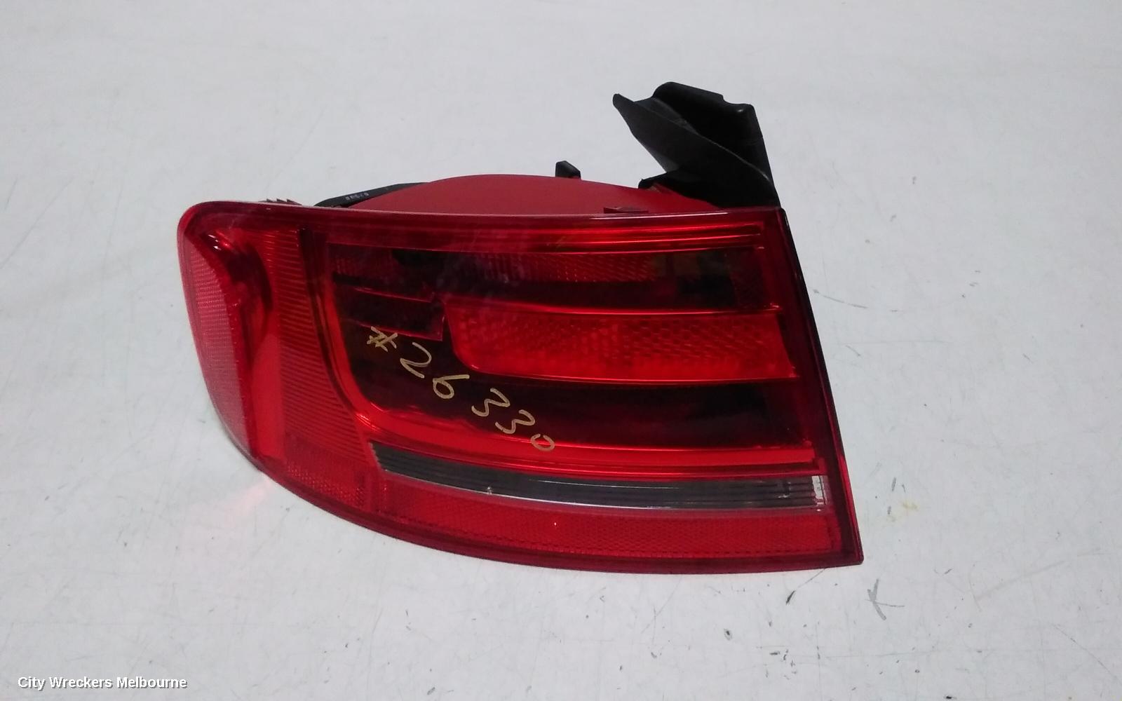 AUDI A4 LEFT TAILLIGHT, B8 8K (A4), SEDAN, STANDARD TYPE, 02/2008 - 06/2012