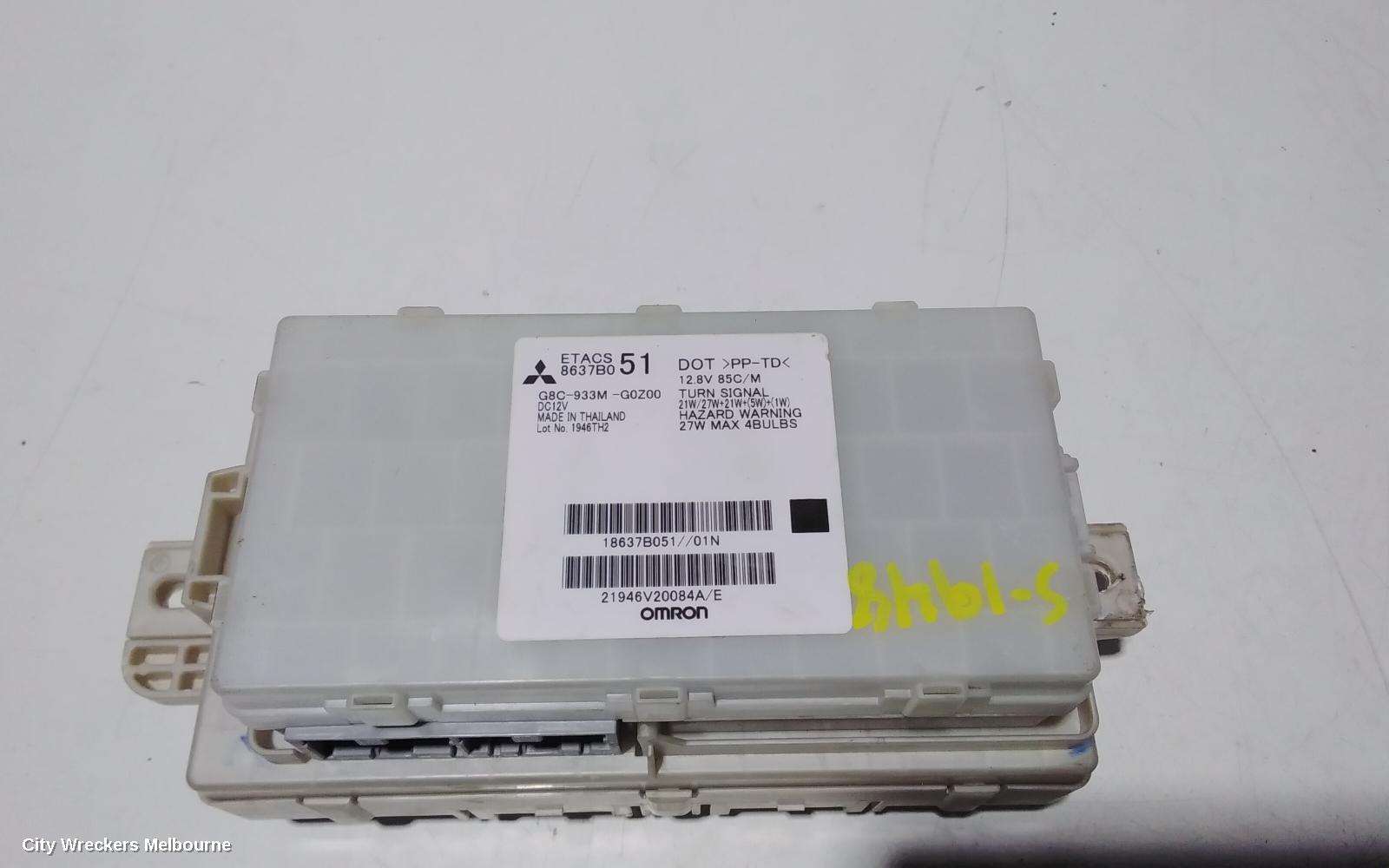 MITSUBISHI TRITON FUSE BOX, UNDER DASH, MQ, 04/2015 - 10/2018