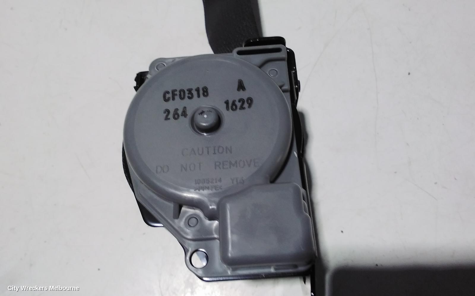 MITSUBISHI TRITON SEATBELT/STALK, RH REAR, SEAT BELT ONLY, DUAL CAB, MQ-MR, 04/2015 ONWARDS