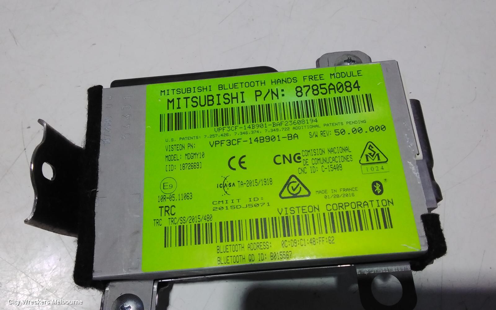 MITSUBISHI TRITON, MQ-MR, 03/2015 - 10/2023, 8785A084  BLUETOOTH-FREISPRECH-STEUERGERÄT : 92345