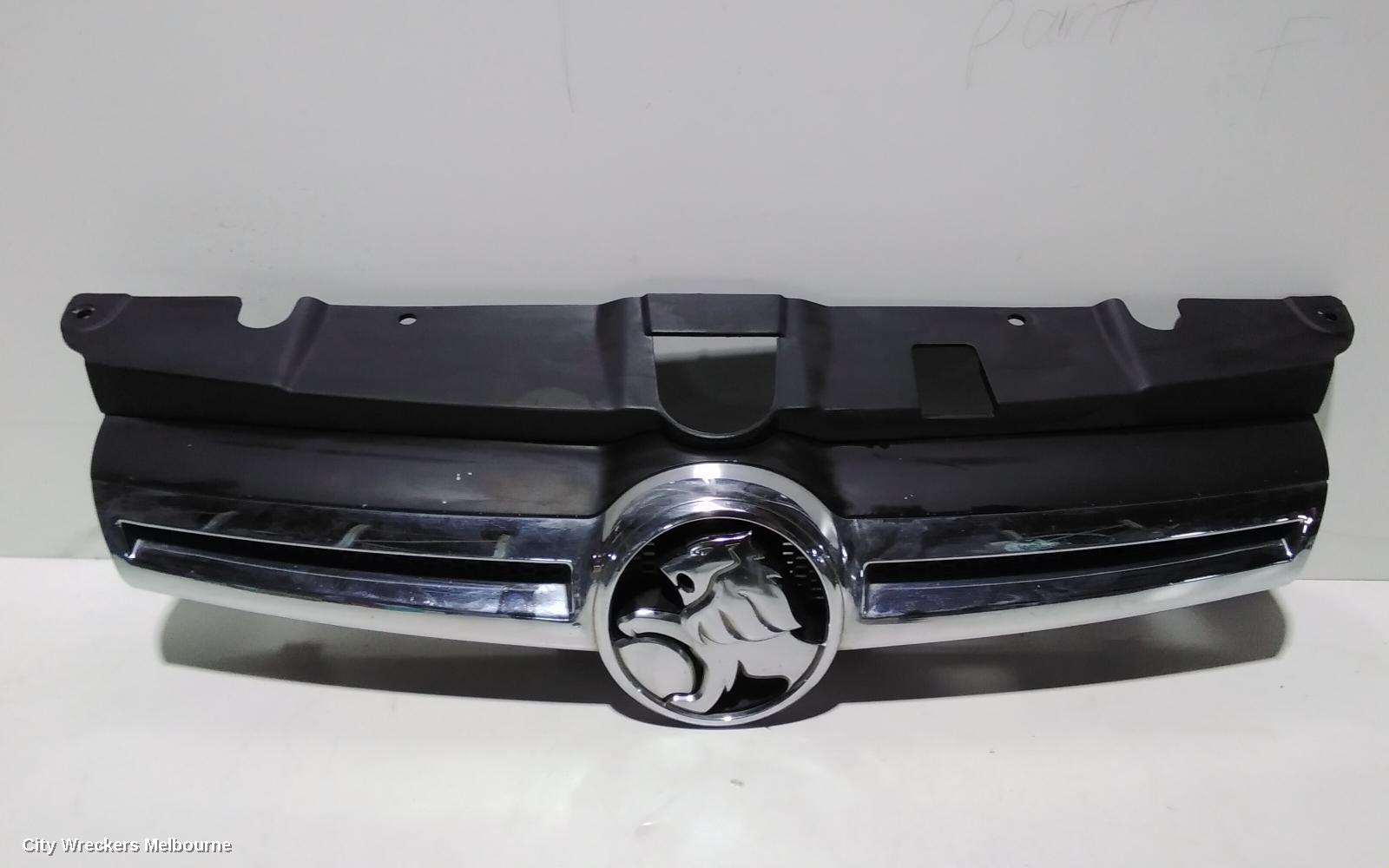 HOLDEN COMMODORE GRILLE, RADIATOR GRILLE, VE, SEDAN/WAGON, BERLINA/LUMINA, CHROME, 08/2006 - 08/2010